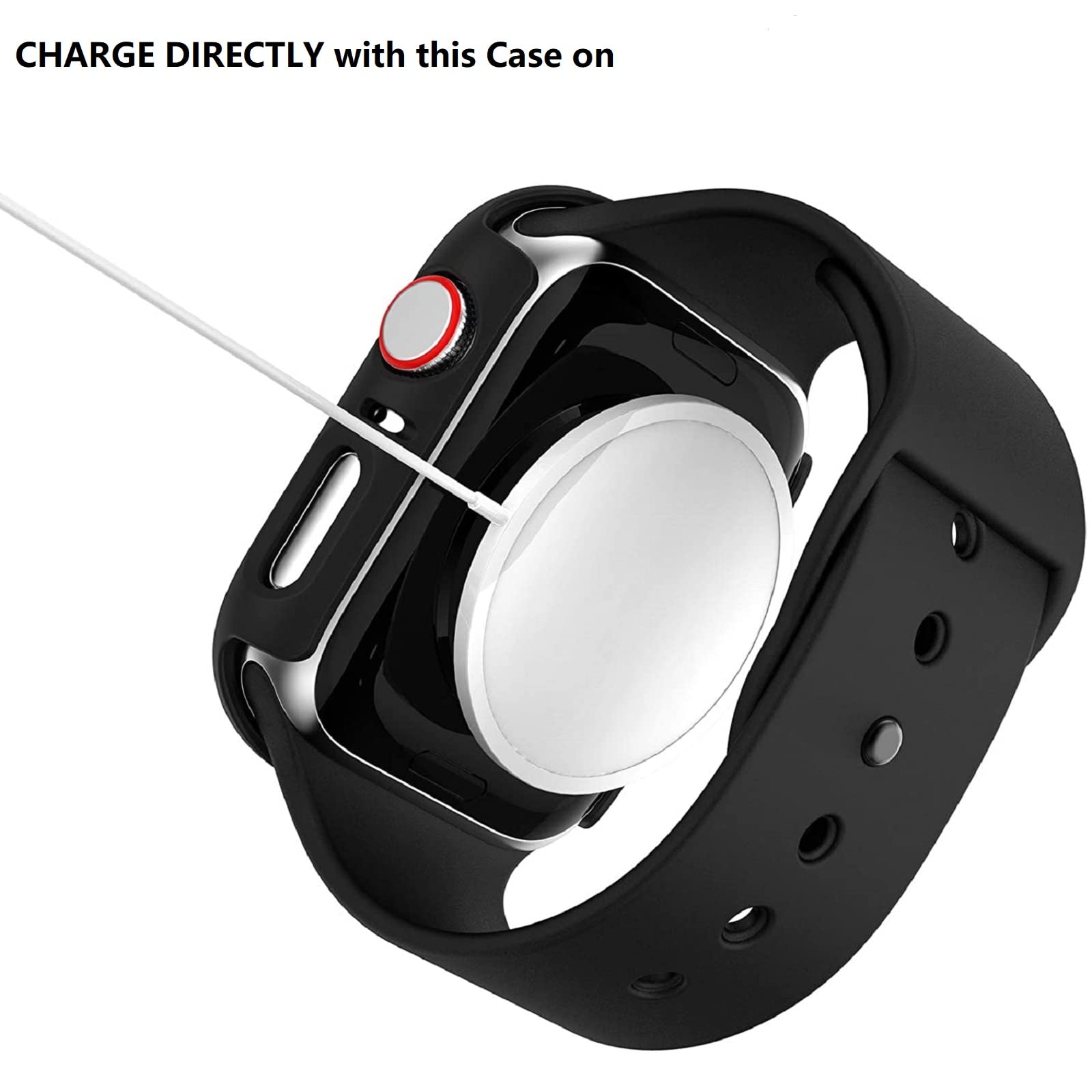 Rontion 6 Pack Hard Pc Case With Tempered Glass Screen Protector For Apple Watch 44Mm Se(2Nd Gen) Series 6/Se/5/4, Scratch Resis