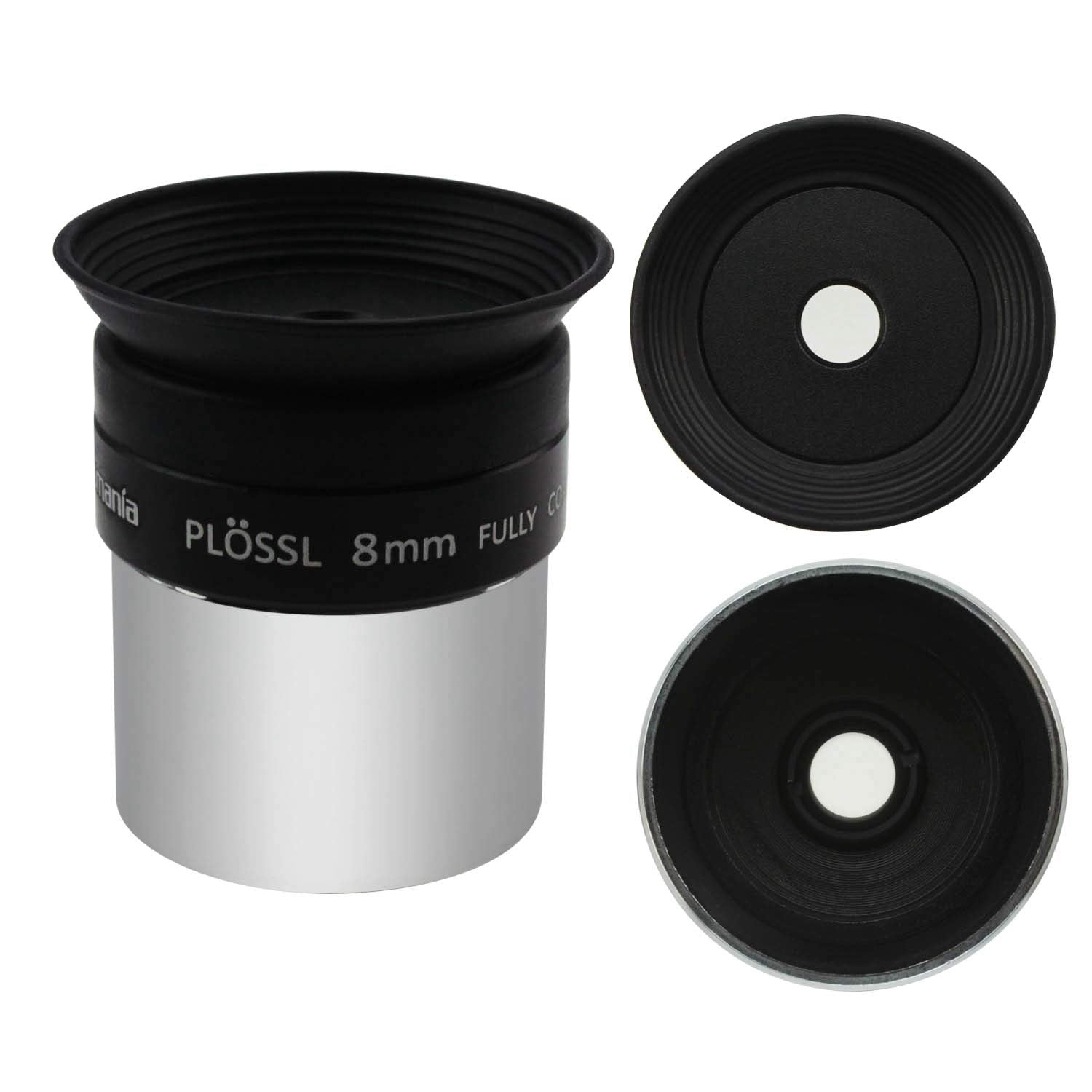 Astromania 1.25'' 8Mm Plossl Telescope Eyepiece   4 Element Plossl Design   Threaded For Standard 1.25Inch Astronomy Filters