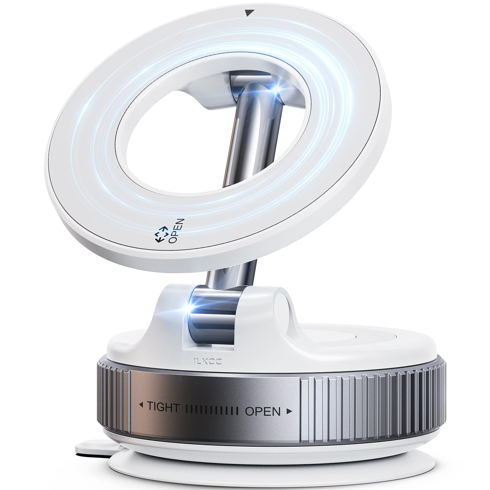 Ilkcc Vacuum Suction Magnetic Phone Holder, 2025 Upgraded Vacuum Suction Cup Mount For Magsafe, 360 Adjustable Foldable Portable