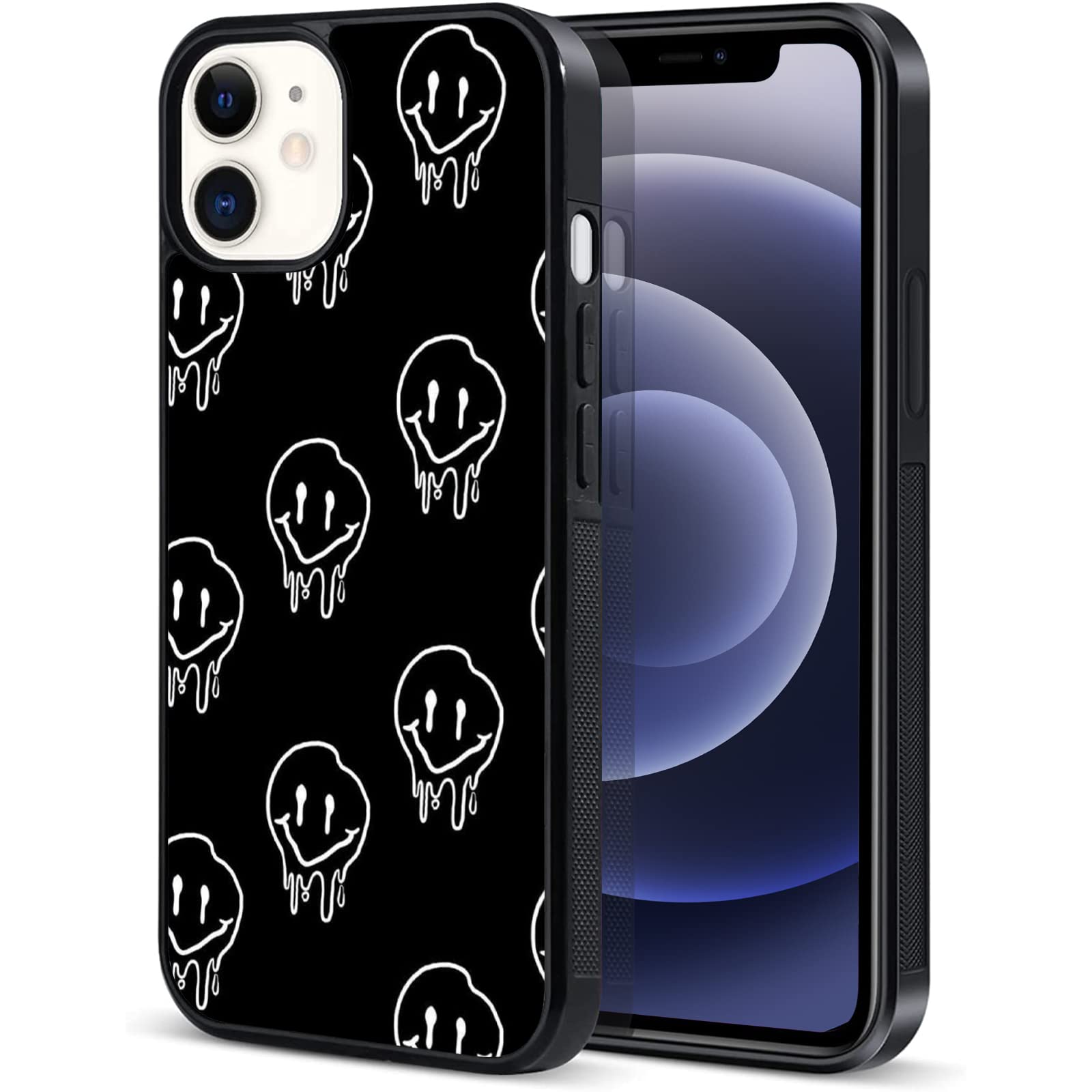 Unnkine Cute Face Case For Iphone 14 Pro Max Girls Women Lovely Face Pattern Design Soft Tpu Hard Back Shockproof Anti Scratch P