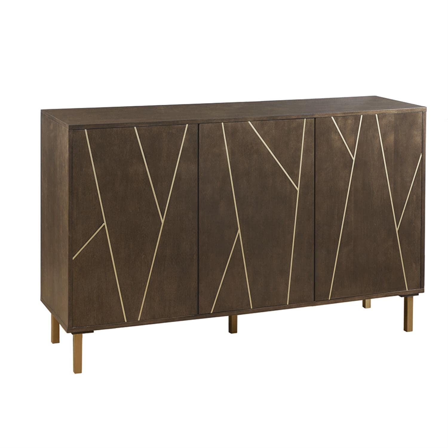 Madison Park Sadler 3-Door Cabinet with Dark Coffee Finish MP130-1211