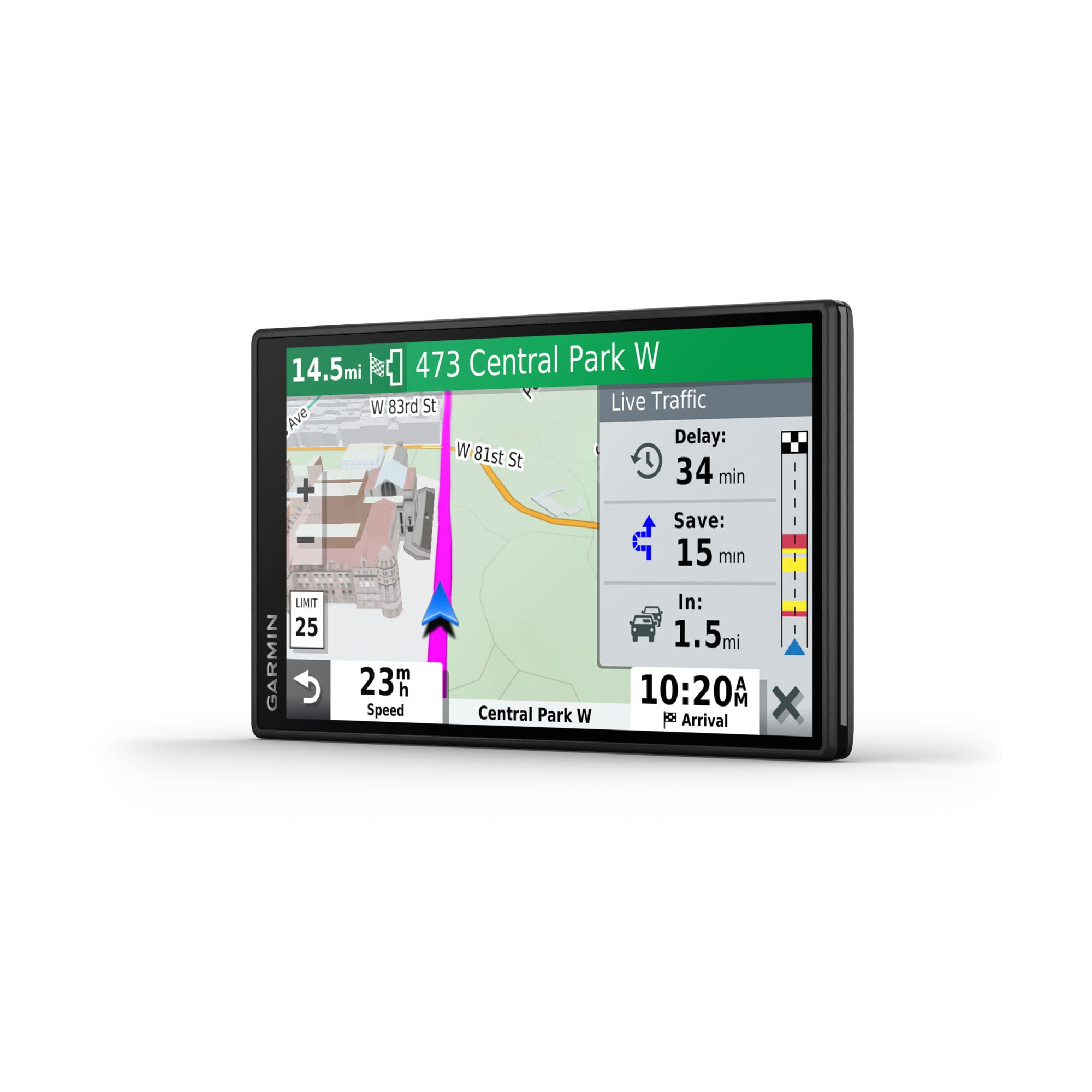 Garmin Drivesmart 55 And Traffic, Gps Navigator, 5.5    Display, Simple On Screen Menus, Easy To See Maps
