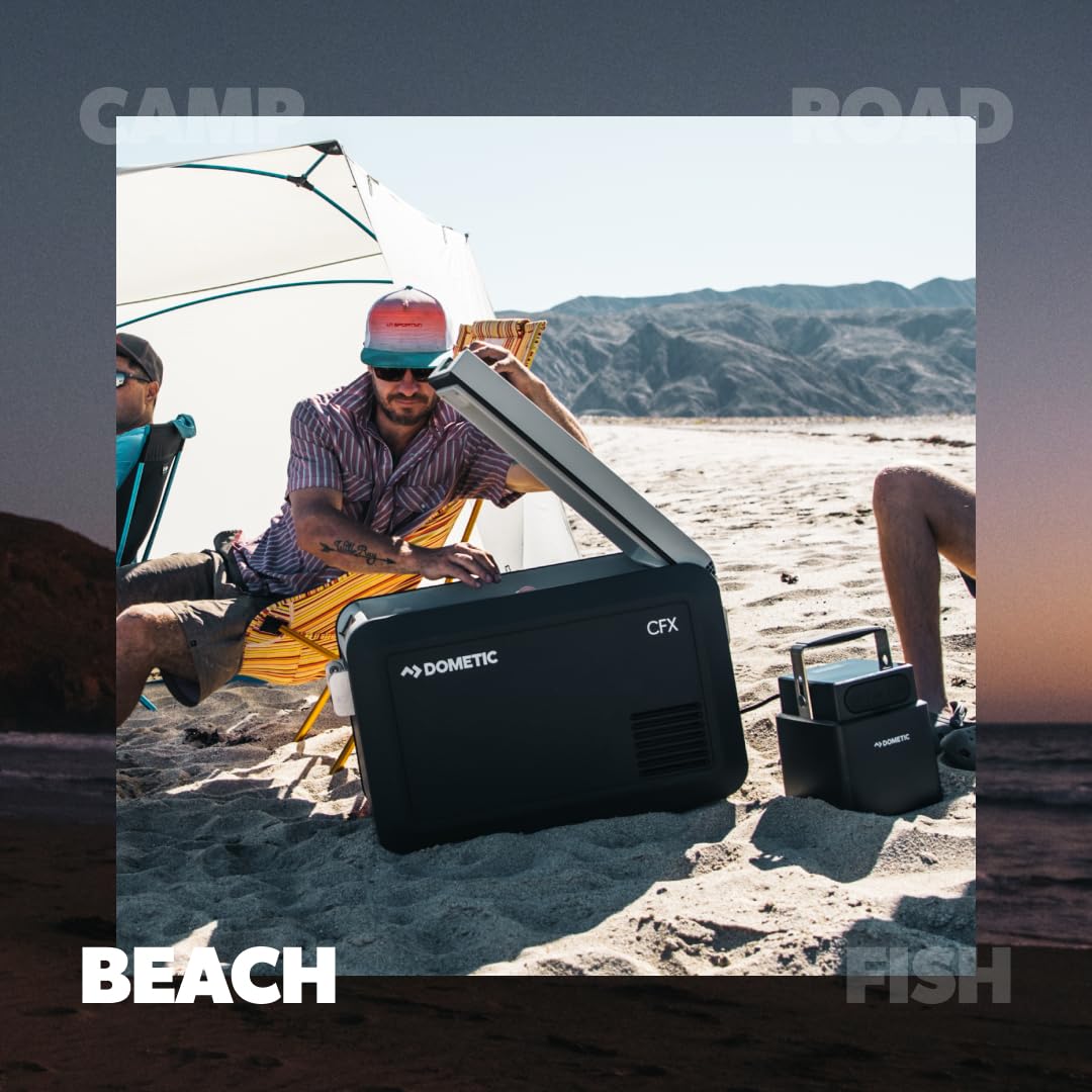 Dometic Cfx3 45-Liter Portable Refrigerator And Freezer, Powered By Ac/Dc Or Solar,WBKITB083V6M9G8