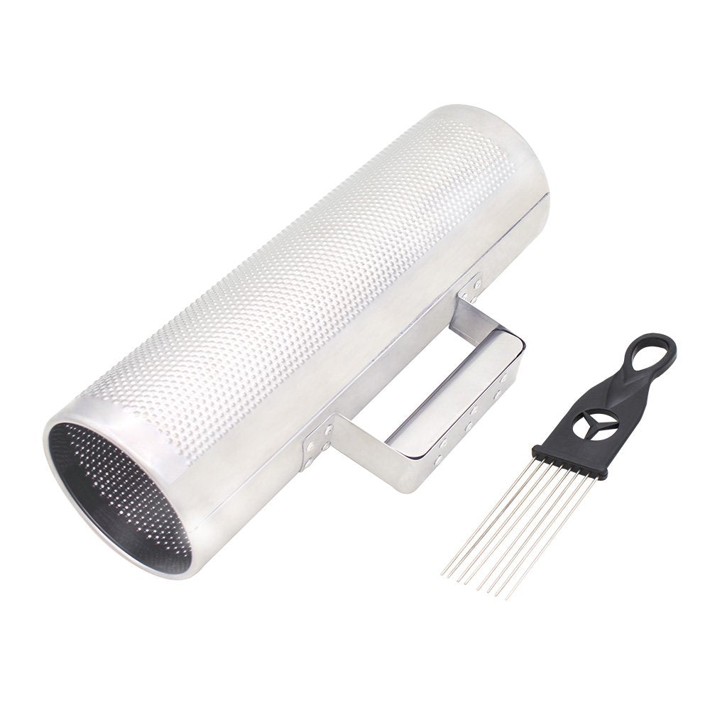 Mowind Stainless Steel Guiro 12'' * 4'' Percussion Instrument Musical Training Tool With Scraper