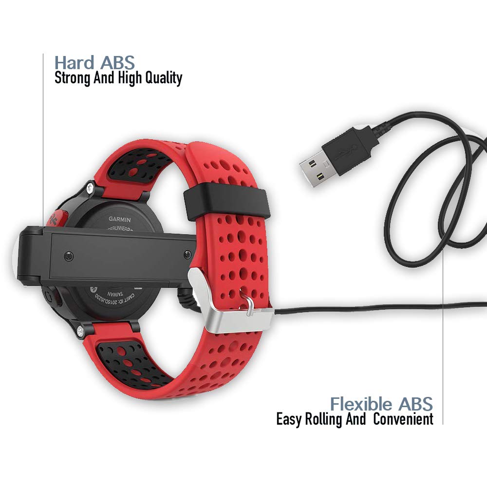Replacement Charger Compatible With Forerunner 220, Kelifang Replacement Charging Dock Clip Compatible With Forerunner 220 Smart
