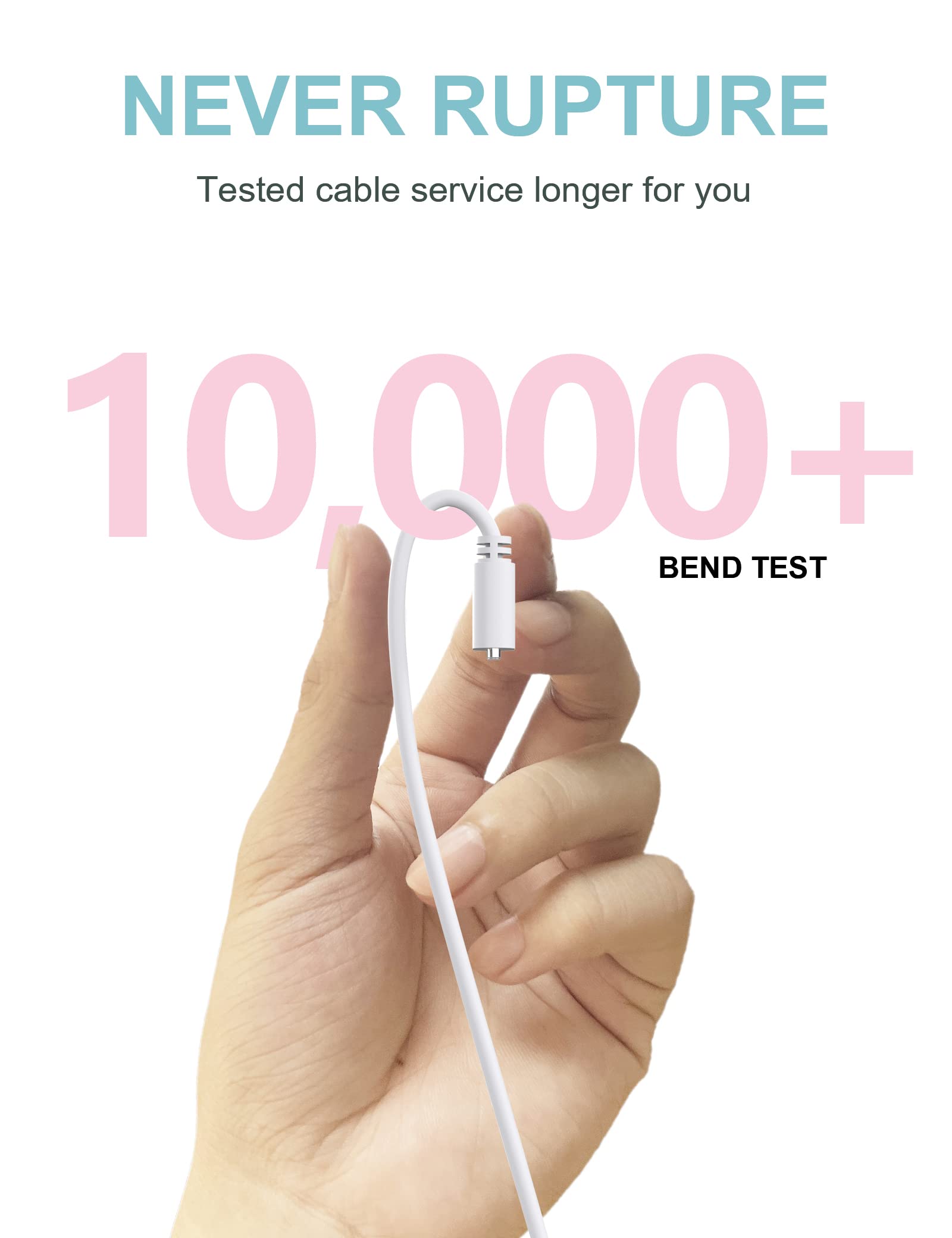 Bicmice 2.6Ft Magnetic Usb Dc Charger Cable Replacement Charging Cord (7Mm/0.27In)