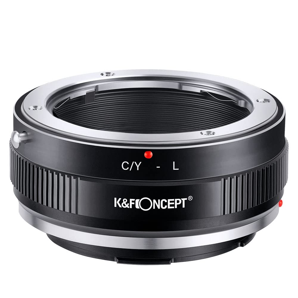 K&F Concept Lens Mount Adapter C/Y L Manual Focus Compatible With Contax/Yashica (C/Y) Lens To L Mount Camera Body