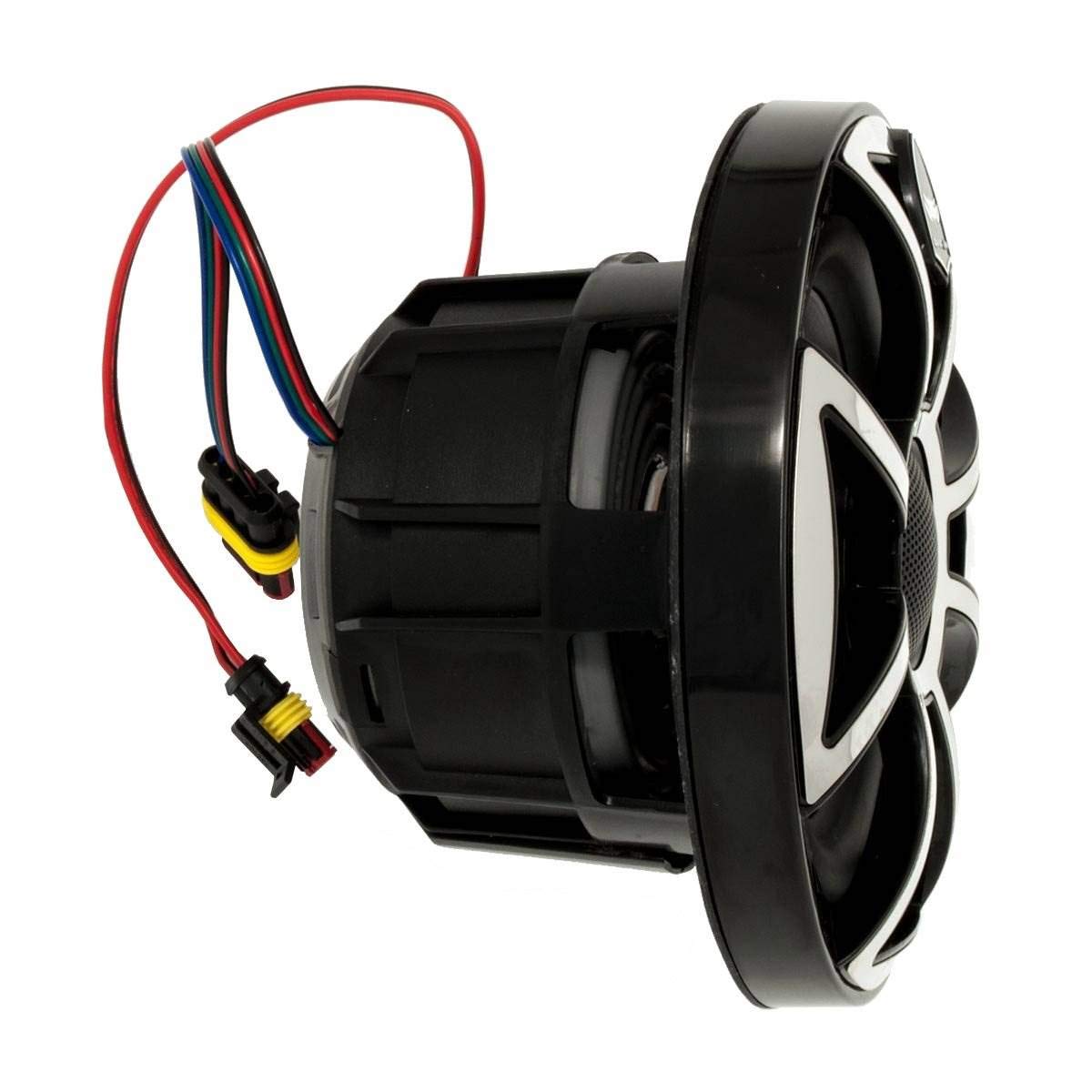 Wet Sounds | Revo 8-Xss | High Output Component Style 8 Marine Coaxial Speaker With Rgb Backlighting And Open Faced Silver Grill