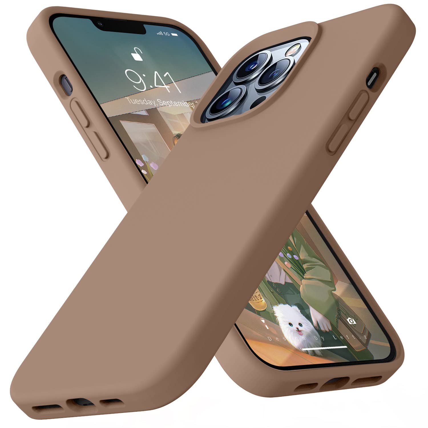 Ktele Compatible With Iphone 13 Pro Max Case 6.7 Inch Premium Liquid Silicone With [Soft Anti Scratch Microfiber Lining] Gel Rub