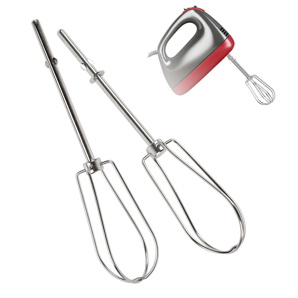Hand Mixer Beaters Attachments Replacement For Kitchenaid Beaters W10490648, Khm512, Khm2B,Fit With Hand Mixer 5 Speed Khm5 2 Pack