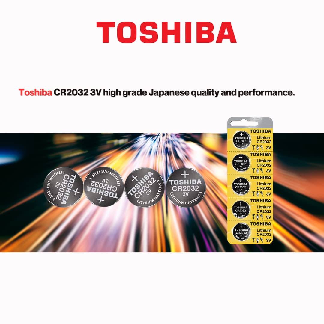 Toshiba Cr2032 3 Volt Lithium Coin Battery (100 Batteries)