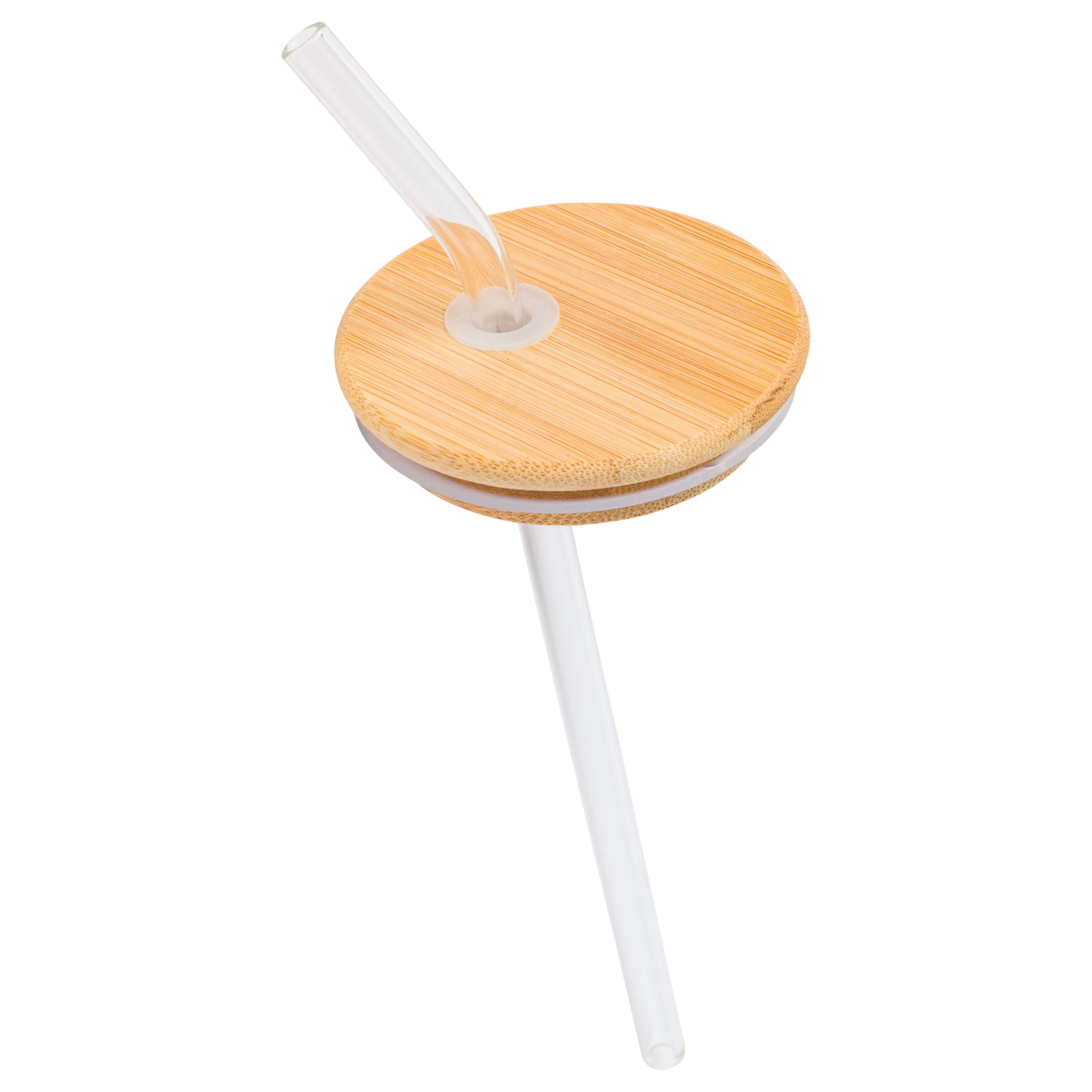 Silver Buffalo Sanrio Hello Kitty Gold 2 Pack Pink Glass Jar Tumbler With Bamboo Lid And Glass Straw, 16 Ounces