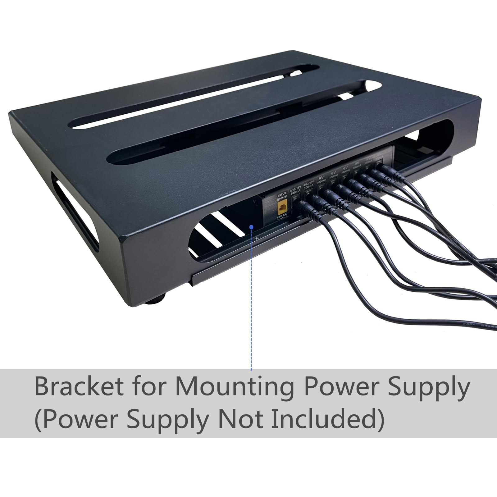 Gokko Guitar Pedal Board 13.8 X 11 Guitar Pedalboard With Gig Bag And Mounting Tape (Build-In Power Supply Bracket)