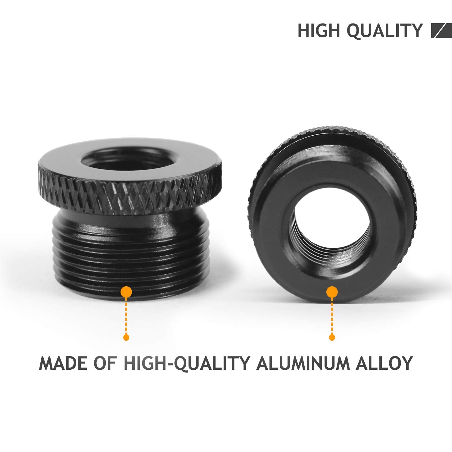 2 Pack Screw Thread Adapter, 5/8'' Male To 3/8'' Female Mic Screw For Blue Yeti/Blue Snowball/Blue Yeti X Microphone Stand Mount