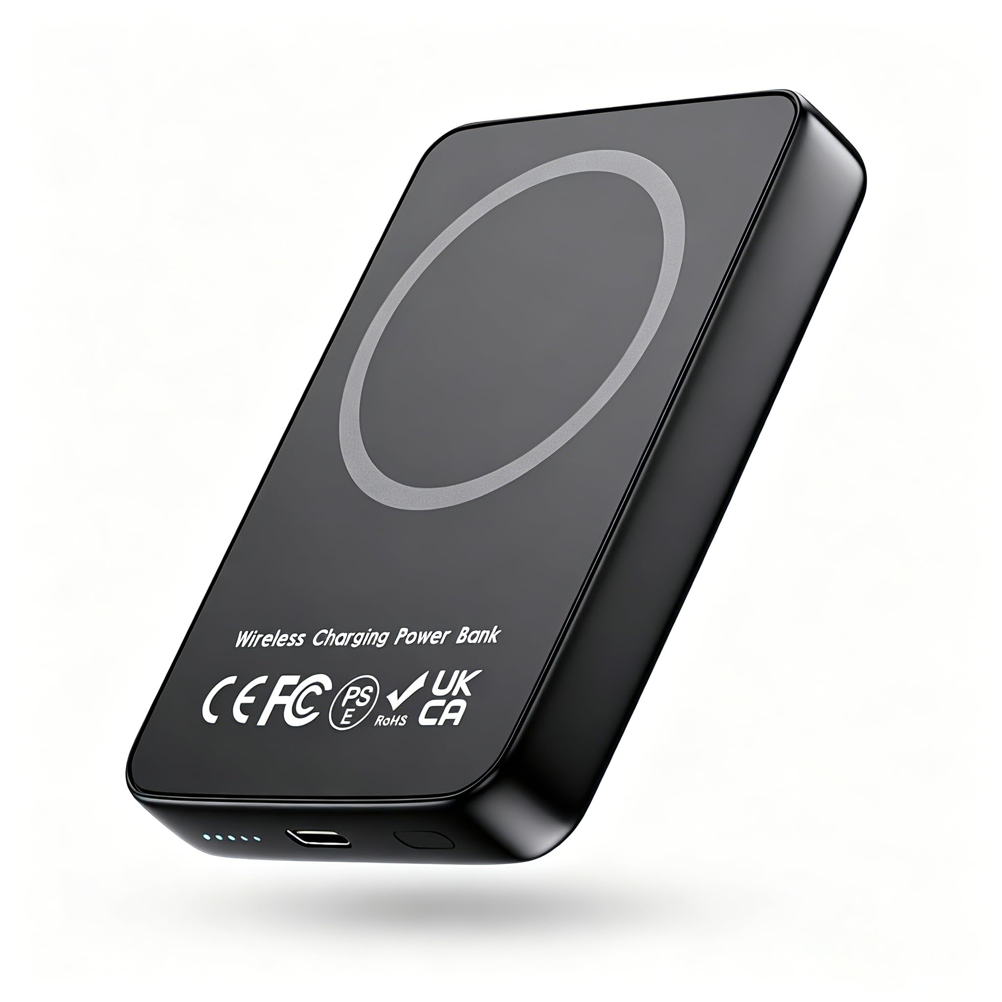 Miady Magnetic Portable Charger Power Bank for iPhone 10000mAh, 15W MagSafe-Compatible Wireless Portable Charger, 22.5W USB-C Ch