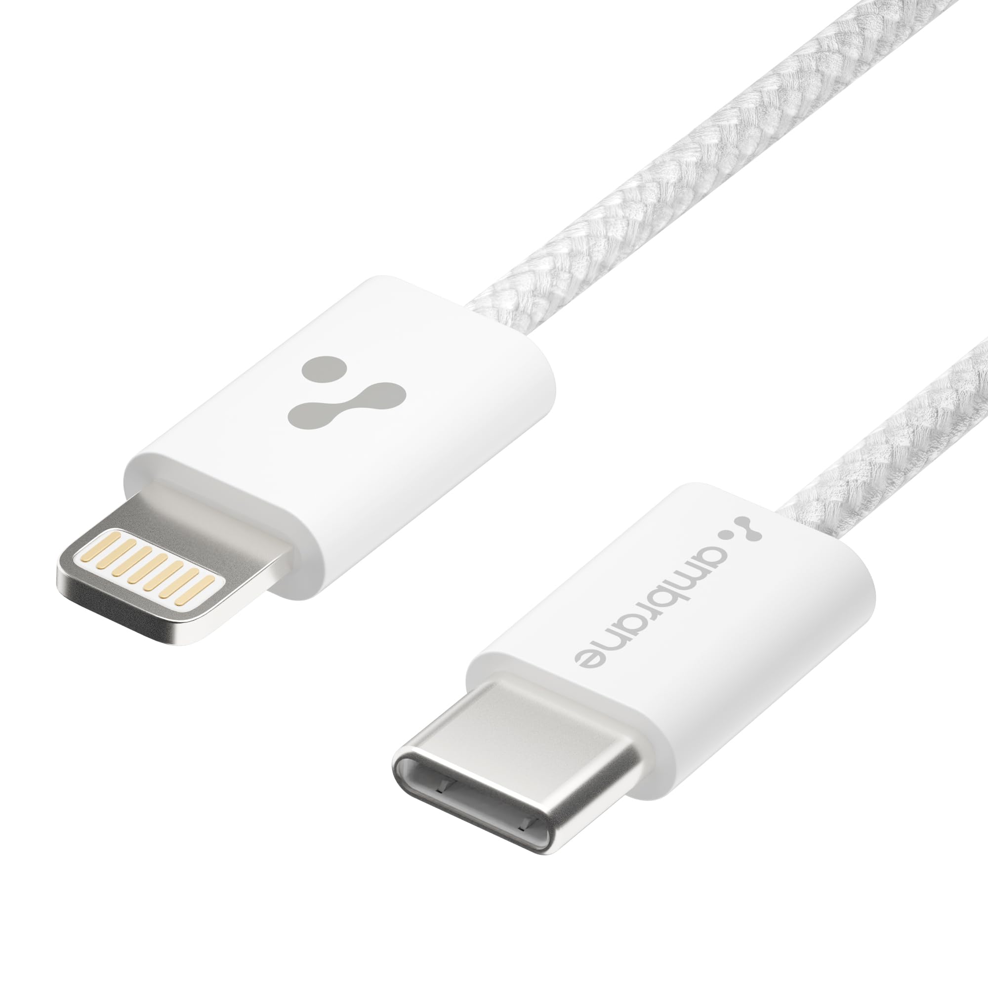 Ambrane TypeC to Lightning Cable, 22.5W Fast Charging Cable Compatible with iPhone 14, 13, 12,11, X, 8, 7, 6, 5, Pro,Max, iPad,