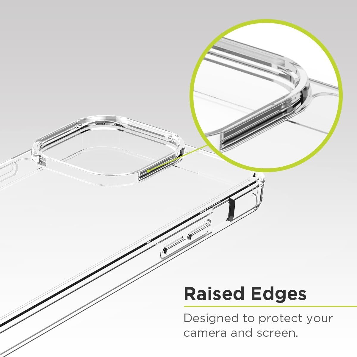 Puregear Slim Shell Case For Apple Iphone 15 Pro Max(2023)6.7, Flexible & Durable, Protective Snap-On, Functional Metal Buttons,