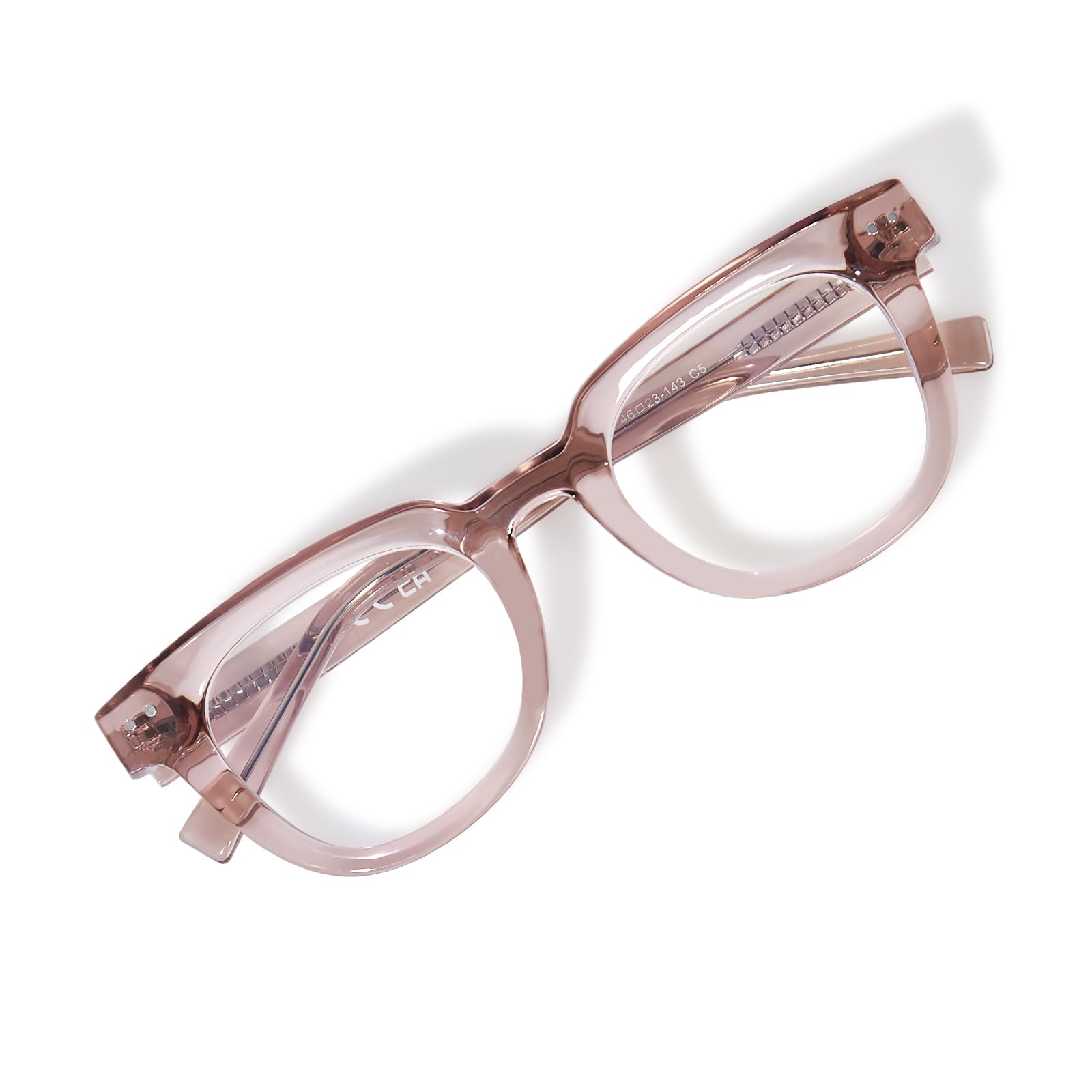 OPTOFENDY Oversized Blue Light Blocking Glasses for Women, Anti Eyestrain & UV Protection Square Computer Eyeglasses