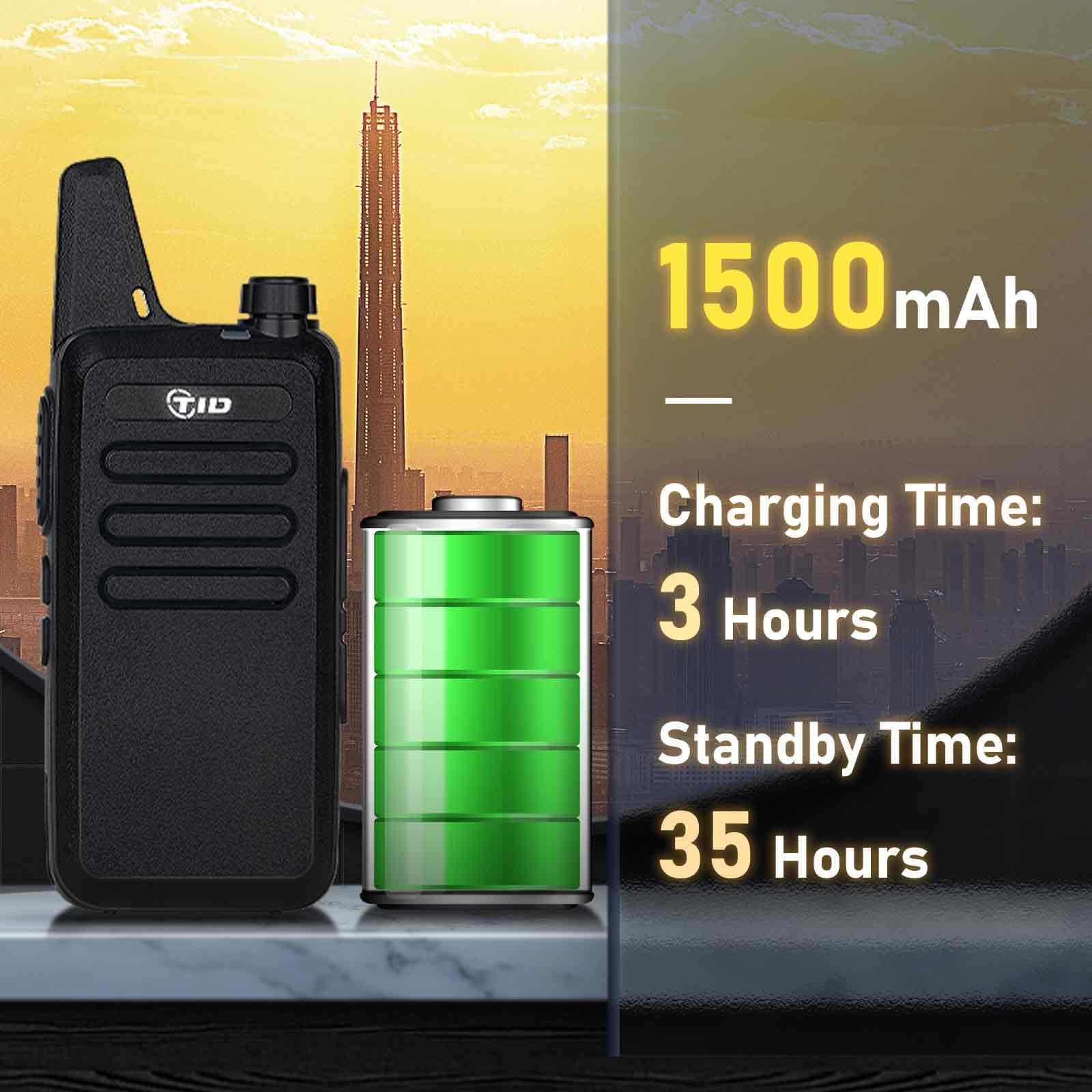 Tidradio Walkie Talkies For Adults Long Range Two Way Radio License Free Vox Radios Walkie Talkies Rechargeable 2 Way Radio With