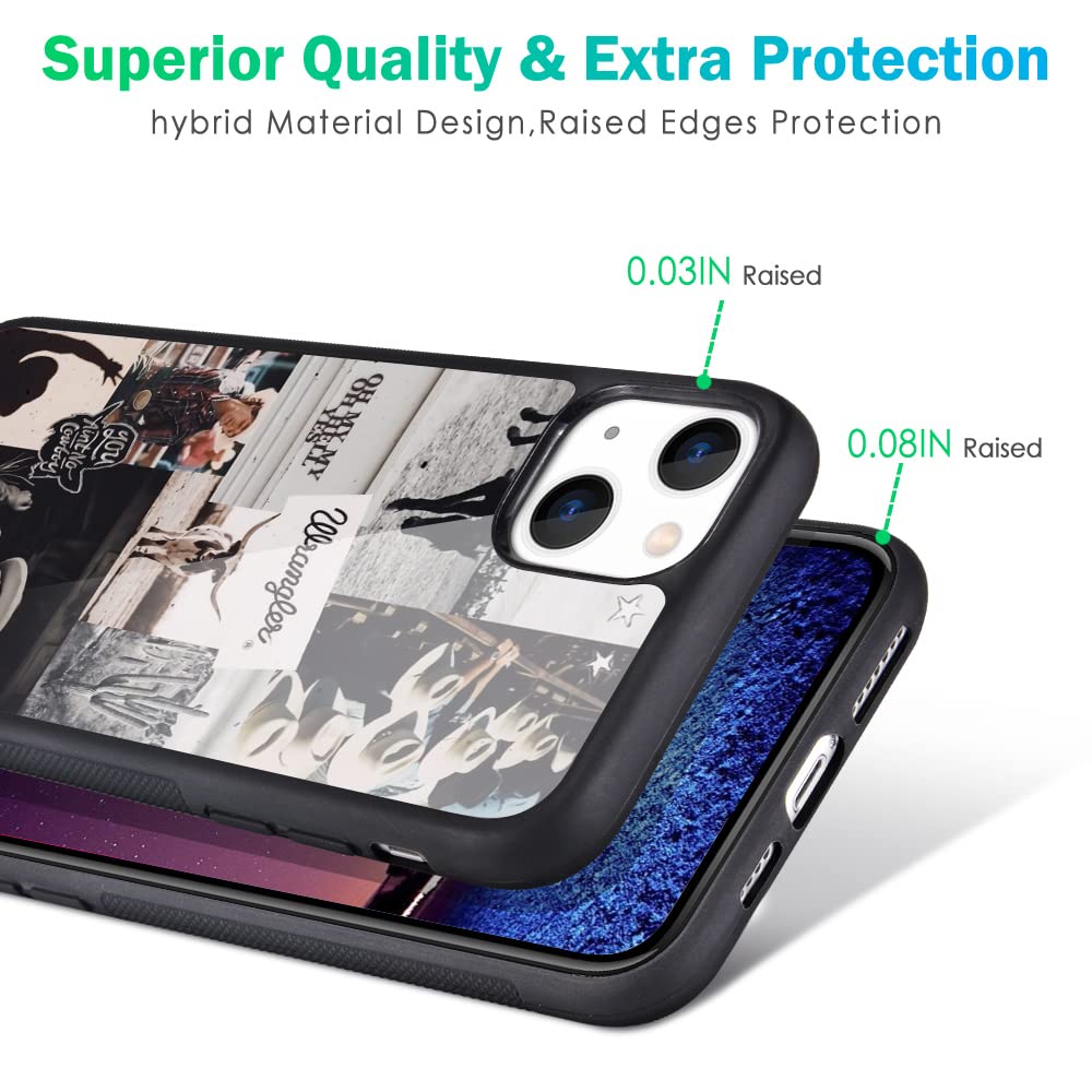 Maycari For Western Iphone 13 Pro Case, Retro Cowgirl Cowboy Collage Howdy Boho Horses Western Case With Country Design For Men