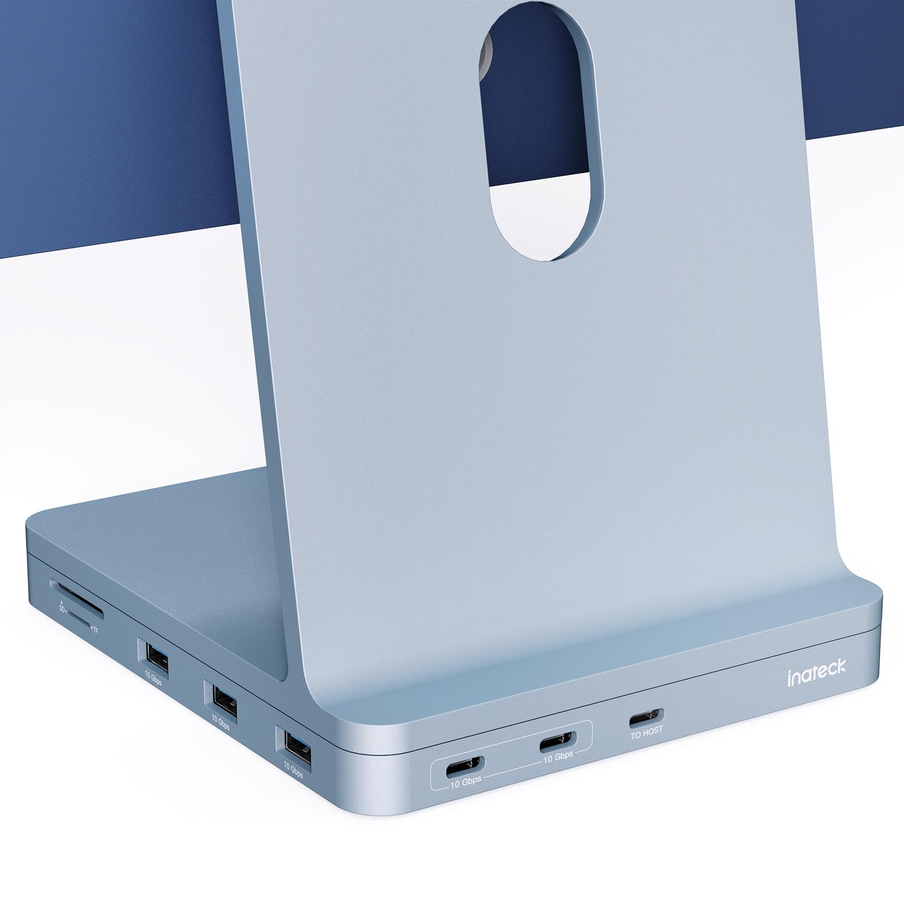 Inateck Imac Docking Station, Imac Usb Hub With Usb 3.2 Gen 2, Compatible With Imac 24 Inch 2021/2023 (Blue)