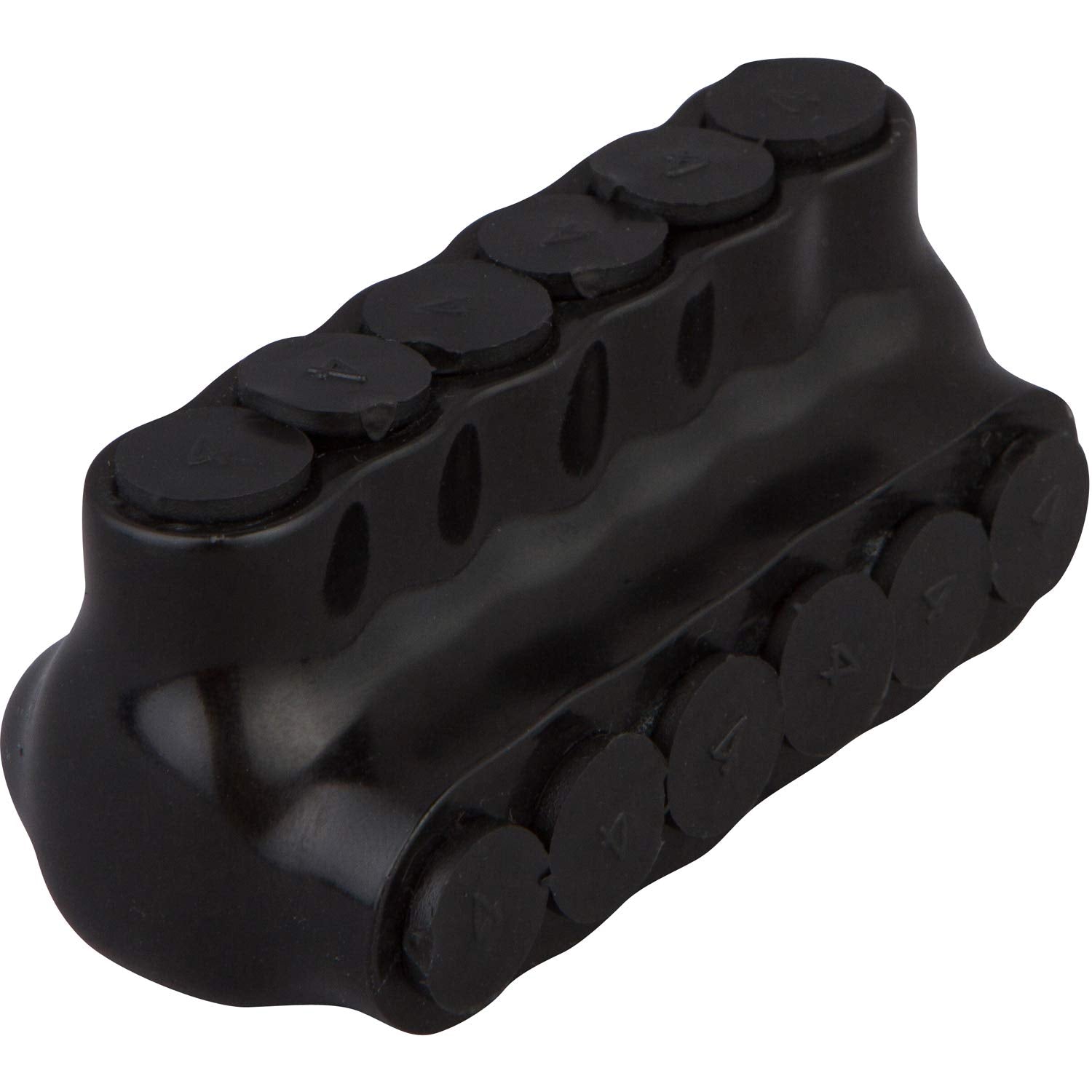 Morris Products 97516 Black Insulated Multi Cable Connector   Single Entry 6 Ports 4 14 Wire Range, 1 Pack