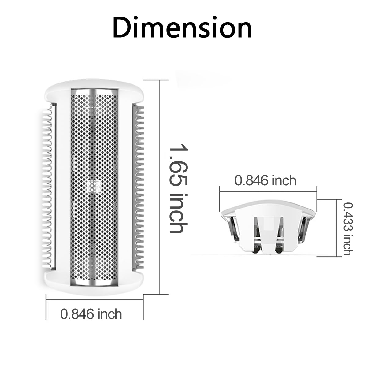 2 Pack Brl140 Replacement Shaver Foil Head Compatible With Philips Women'S Electric Shaver Brl140 Brl130 Wet And Dry