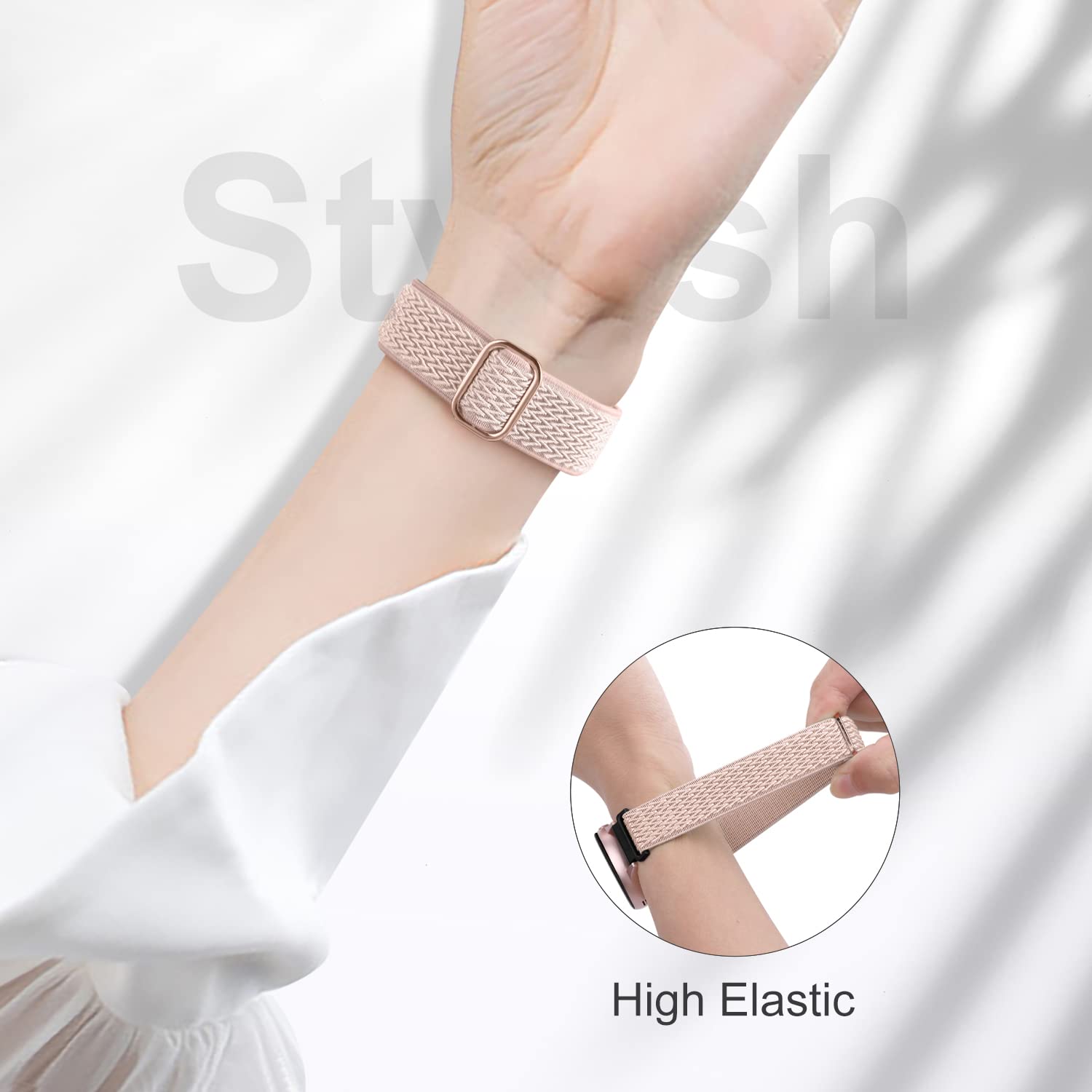 Lerobo Elastic Bands Compatible With Samsung Galaxy Watch 5 Band & Galaxy Watch 4 Band 40Mm 44Mm/Galaxy Watch 5 Pro Bands 45Mm/Active 2 Bands,3Pack 20Mm Soft Adjustable Nylon Breathable Sport Band