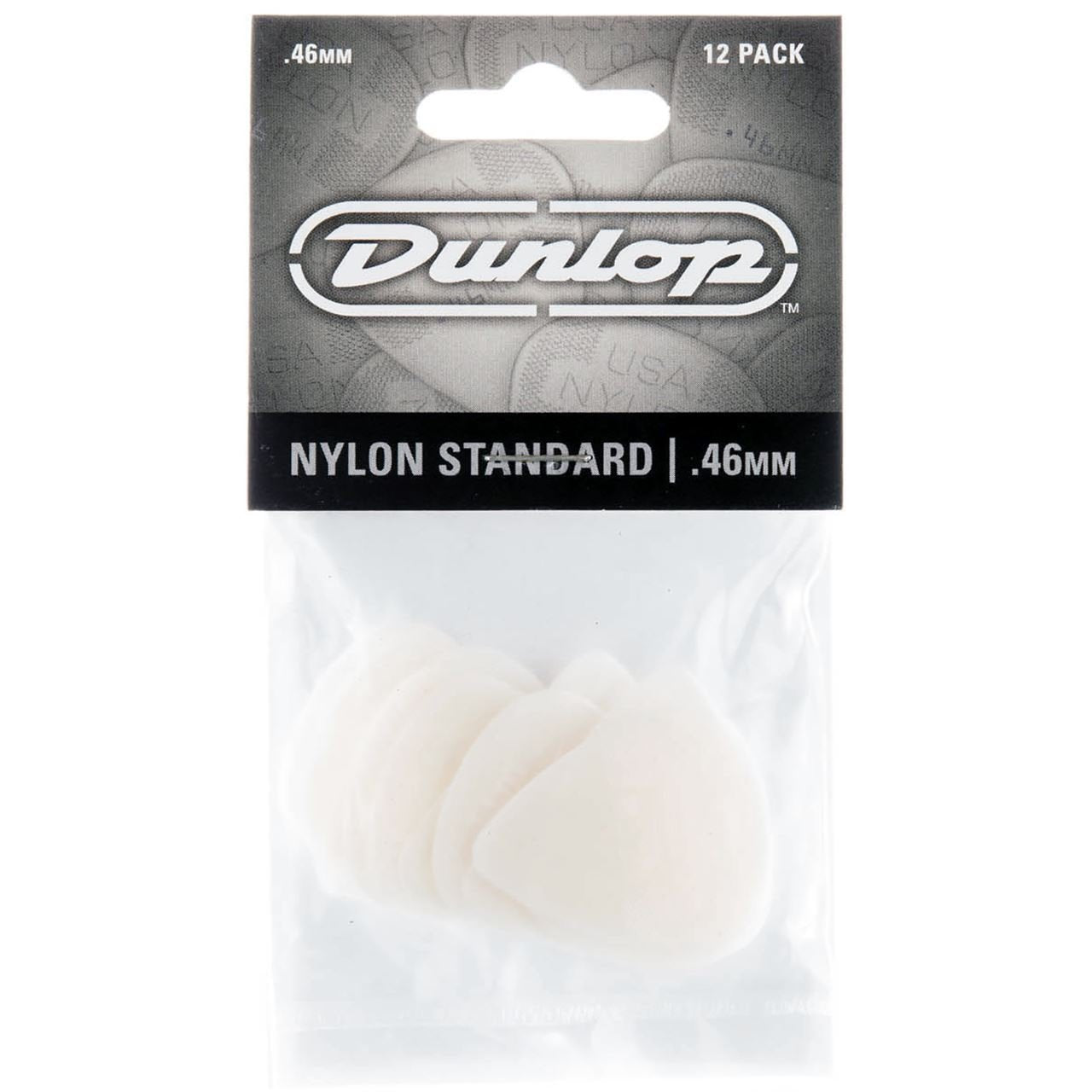 New Dunlop 44P46 Nylon Standard Guitar Picks, .46Mm, 12/PlayerS Pack