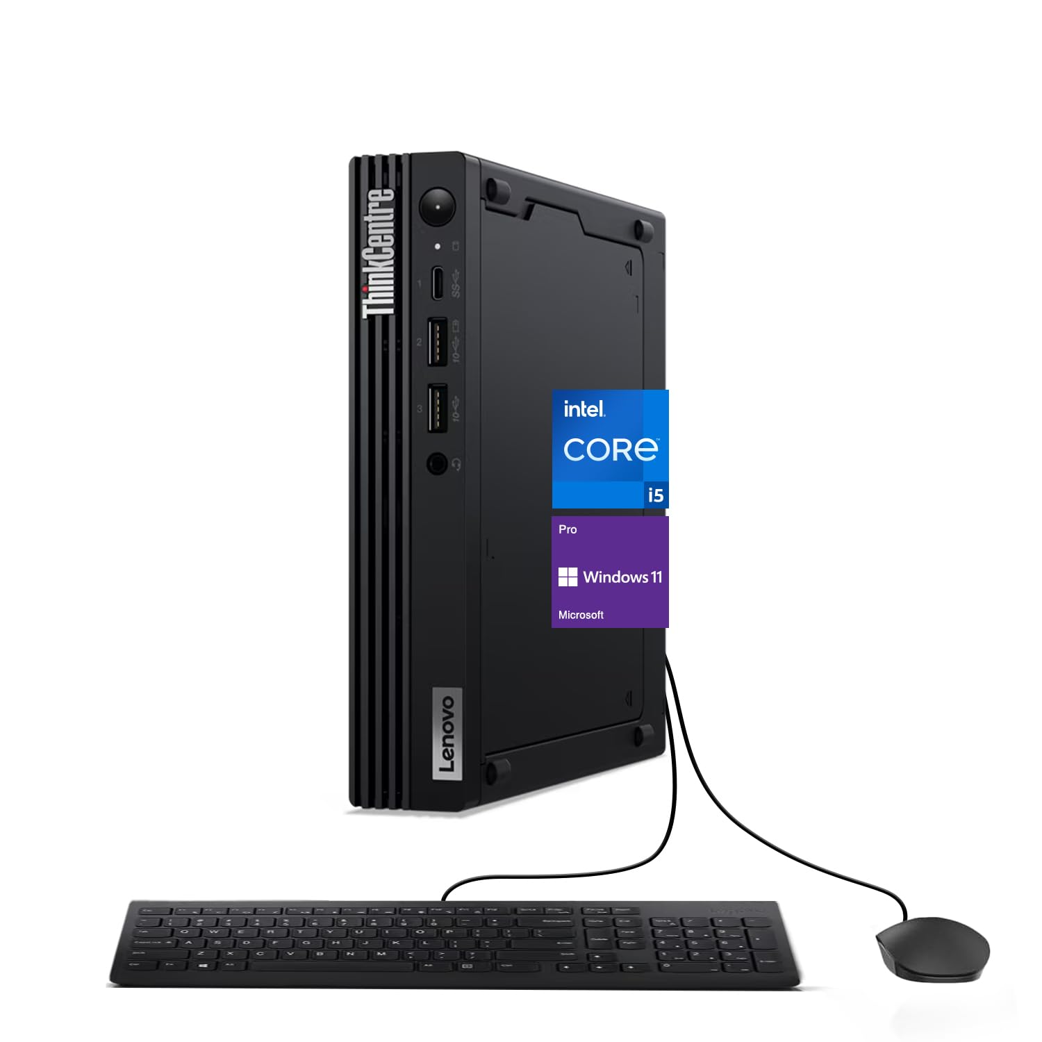 Lenovo ThinkCentre M70q Gen 4 Business Mini Desktop, 13th Gen Intel Core i5-13400T, 32GB RAM, 1TB PCIe SSD, Support 2-Monitor 4K