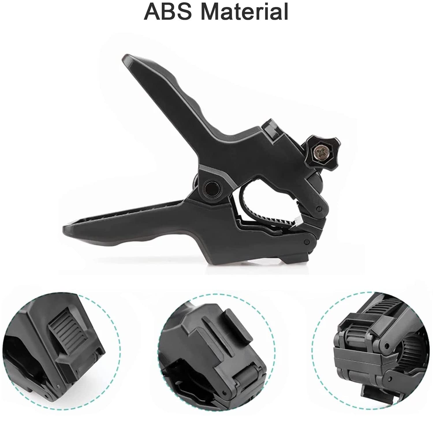 Fitstill Jaws Flex Clamp Mount With Adjustable Gooseneck 19 Sections Compatible With Go Pro Hero 13,12,11,10,9,8,7,6,5,4,Session, 3+,3,2,1,Max,Fusion,Dji Osmo Action 1/2/3 Action Cameras