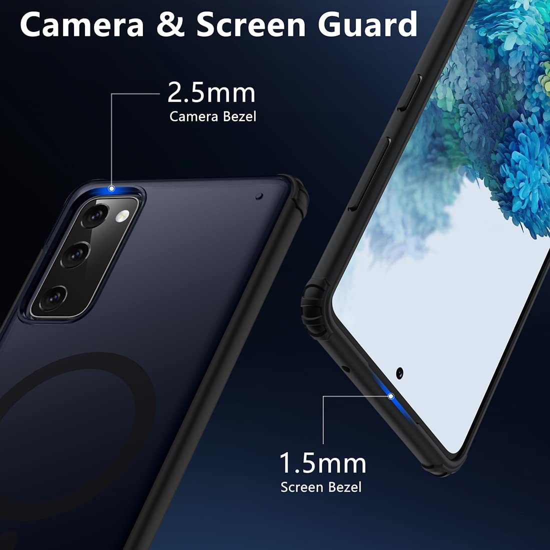 Tianniuke Magnetic Case For Samsung Galaxy S20 Fe 5G, Translucent Matte Anti Fingerprint,Compatible With Magsafe,Slim Fit Shockp