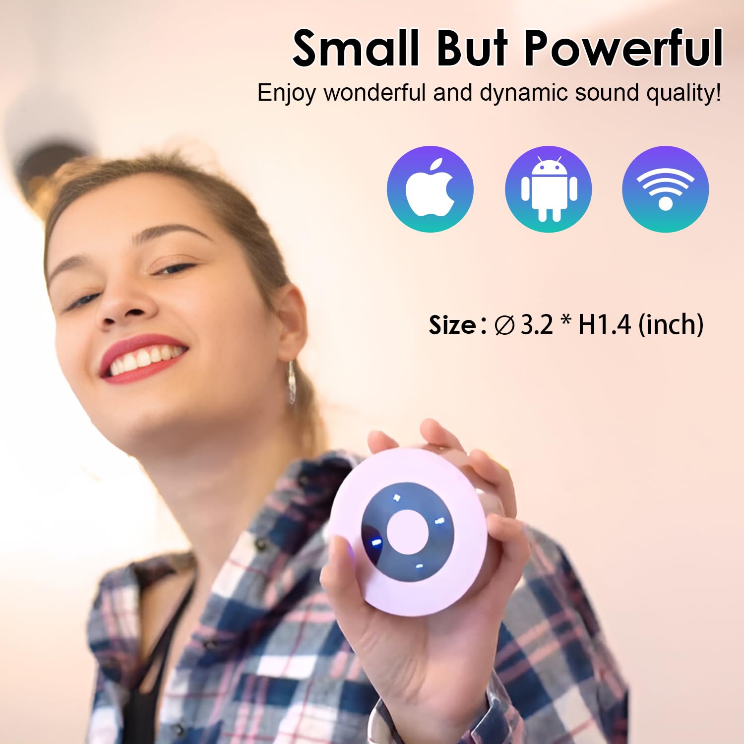 Xleader,Upgraded,[Smart Touch] Bluetooth Speaker, Shower Speaker, Small Mini Bluetooth Speaker With Portable Waterproof Case Mic
