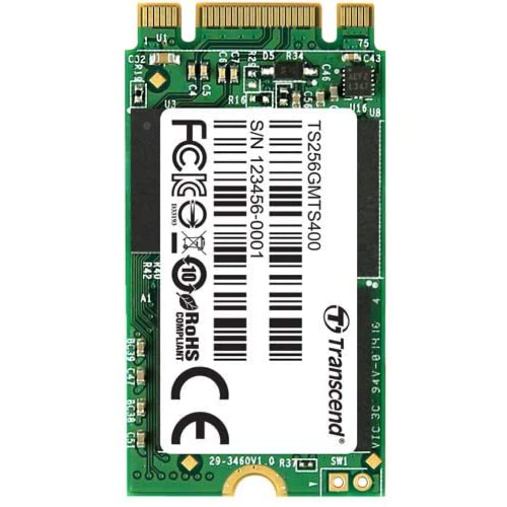 Transcend 256GB SATA III 6Gb/s MTS400 42 mm M.2 SSD Solid State Drive (TS256GMTS400)
