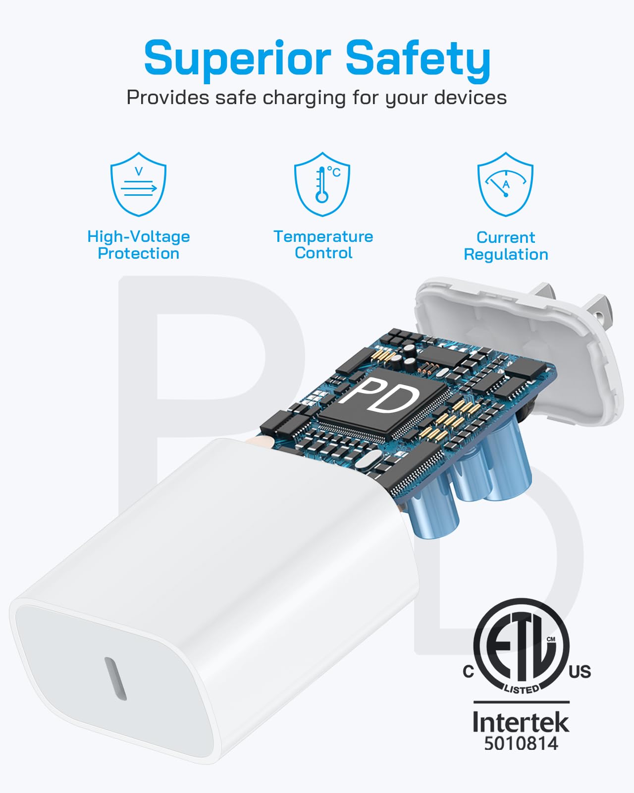 I Phone 16 15 Charger Fast Charging 20W Usb C Wall Charger Block With 6Ft Type C To Type C Cable For I Phone 16/16 Pro/16 Plus/1