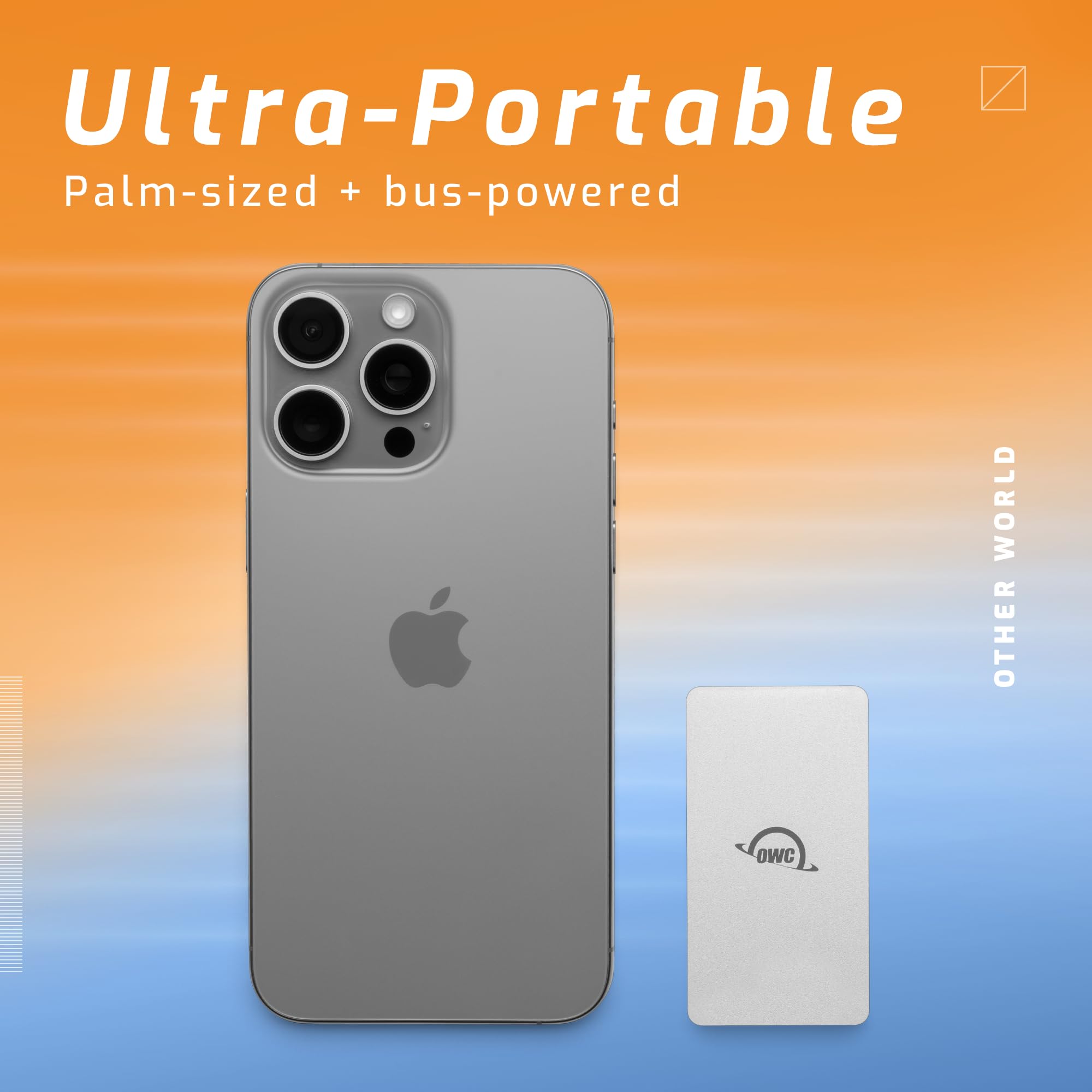 Owc 1Tb Envoy Single Ultra Portable Aluminum Bus Powered 10G/S Usb C Thunderbolt Compatible External Nvme Ssd Drive