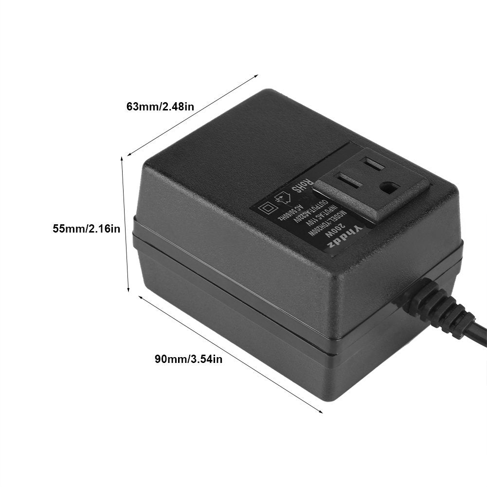 Power Transformer, 200W Lightweight Journey Travel Adapter 110V To 220V Voltage Power Converter Transformer Voltage Converter Us To Europe