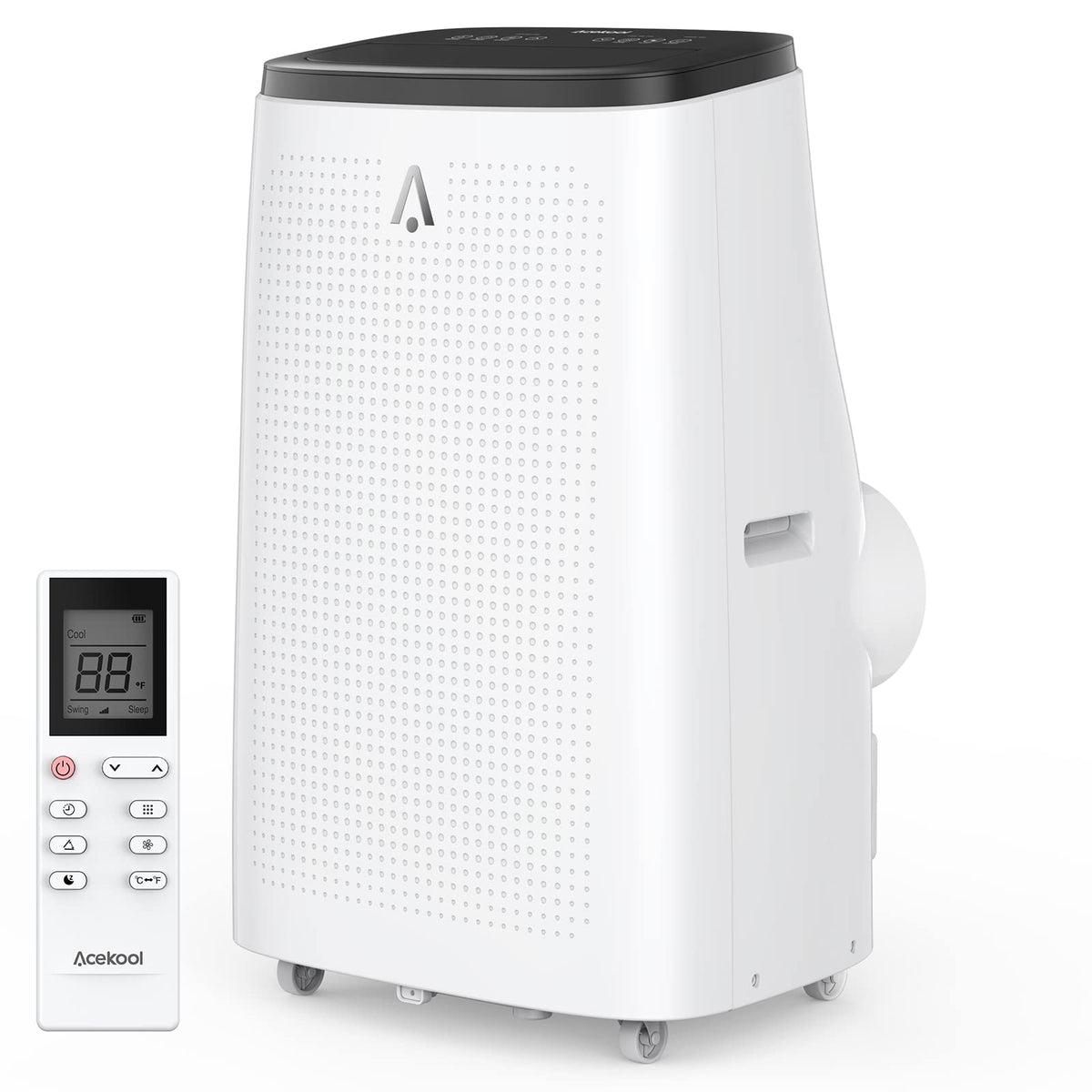 Acekool Portable Air Conditioner 14,000 Btu Indoor 3 In 1 With Remote Control Quiet Ac Unit, Dehumidifier & Fan Modes, Cooling R