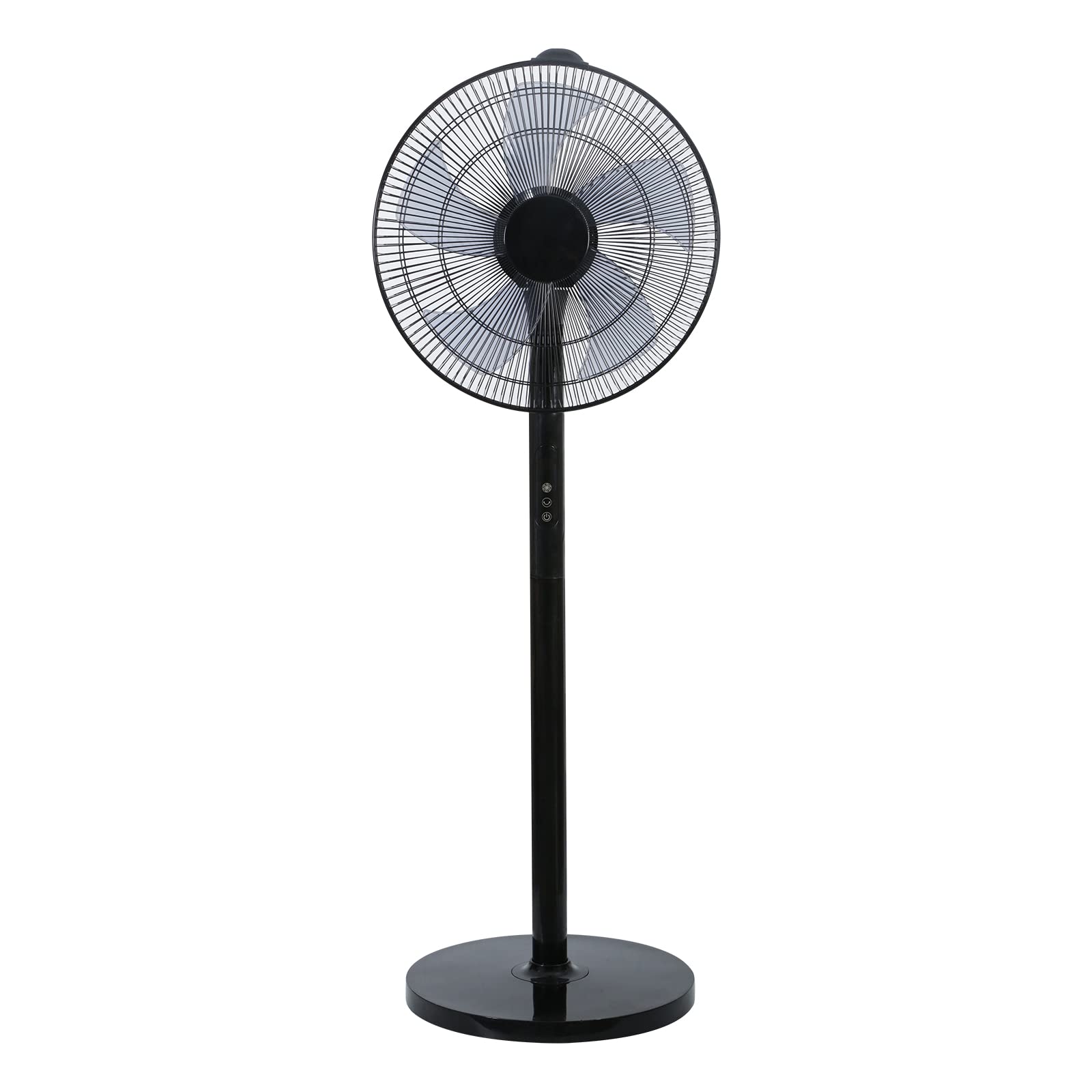 Simple Deluxe 16 Inches Stand Fan With Pedestal Base, Height Adjustable Pedestal Fan With Remote Control, Free Standing Fan With