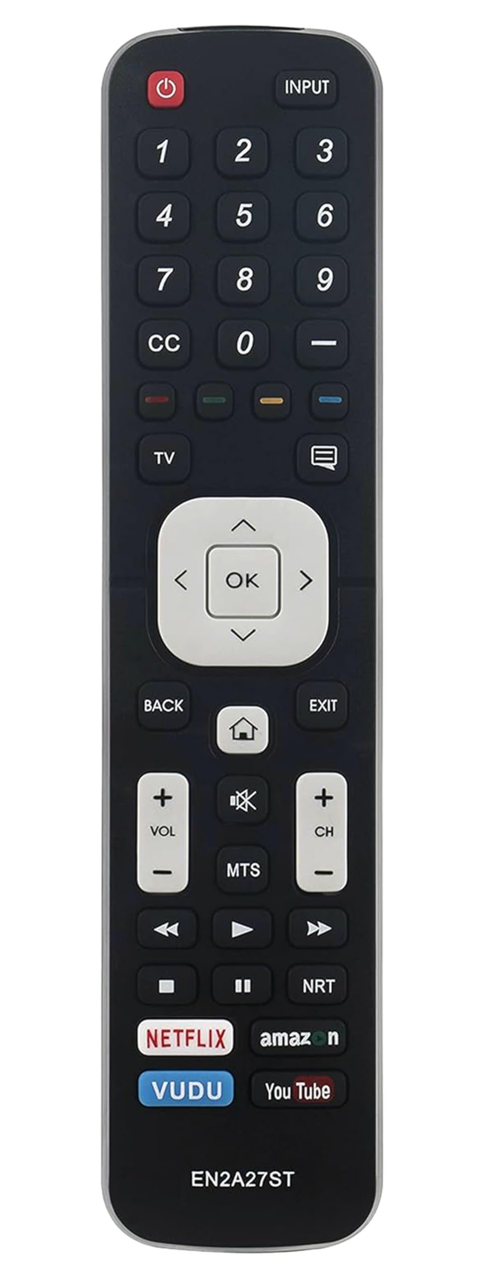EN2A27ST Replaced Remote fit for Sharp Smart TV LC-40P5000 LC-40P5000U LC-43P5000 LC-43P5000U LC-50P5000 LC-50P5000U LC-55P5000 LC-55P5000U LC-55P6000 LC-55P6000U LC-60P6000 LC-60P6000U EN2A27HT