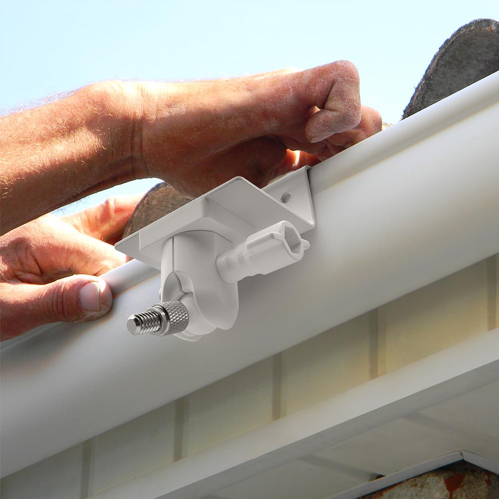 Holicfun Gutter Mount With Silicone Skin Kit For Eufycam 3   White