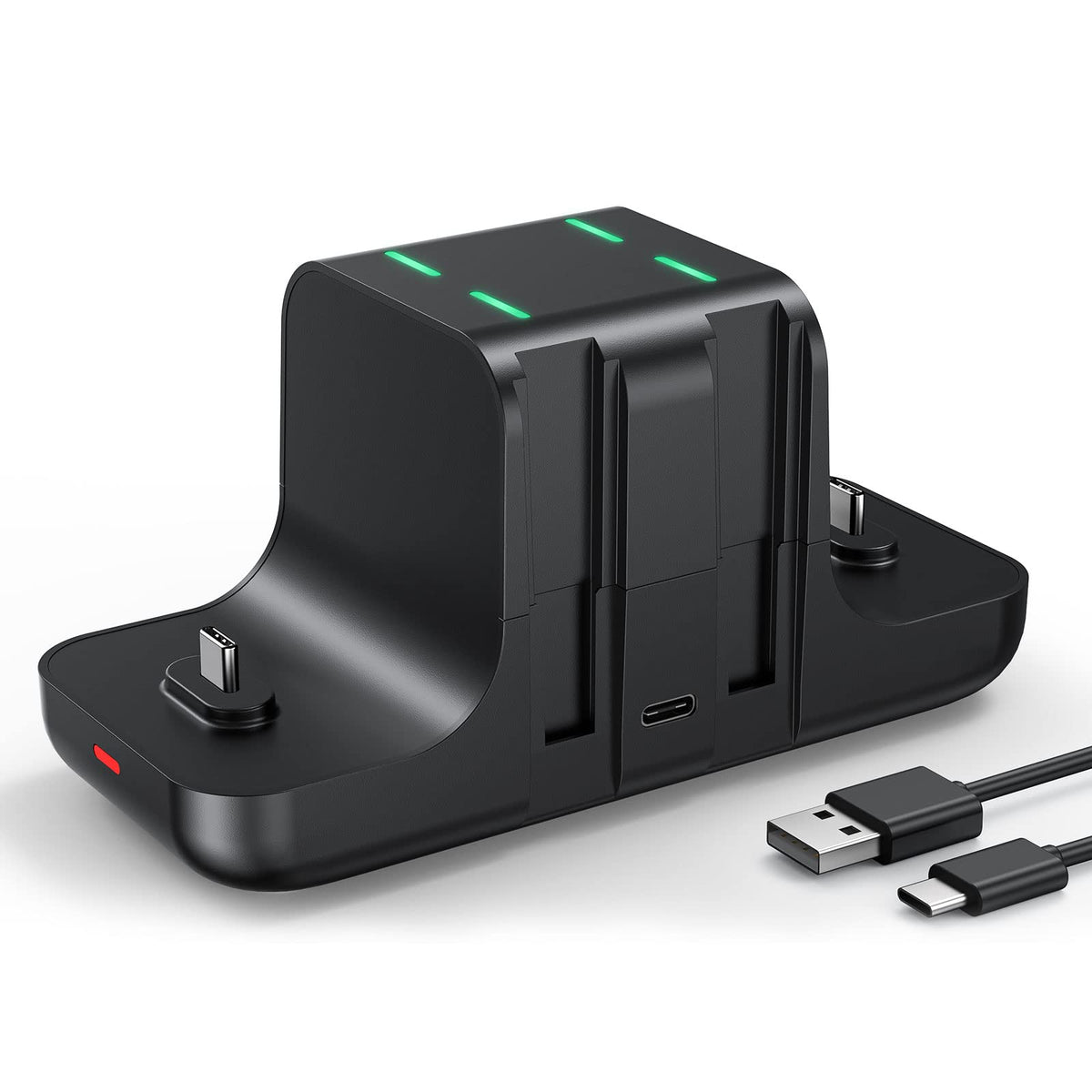 Newdery Controller Charger Dock For Nintendo Switch Pro Controller And Joy Con, 6 In 1 Fast Charging Dock Station For Switch & O