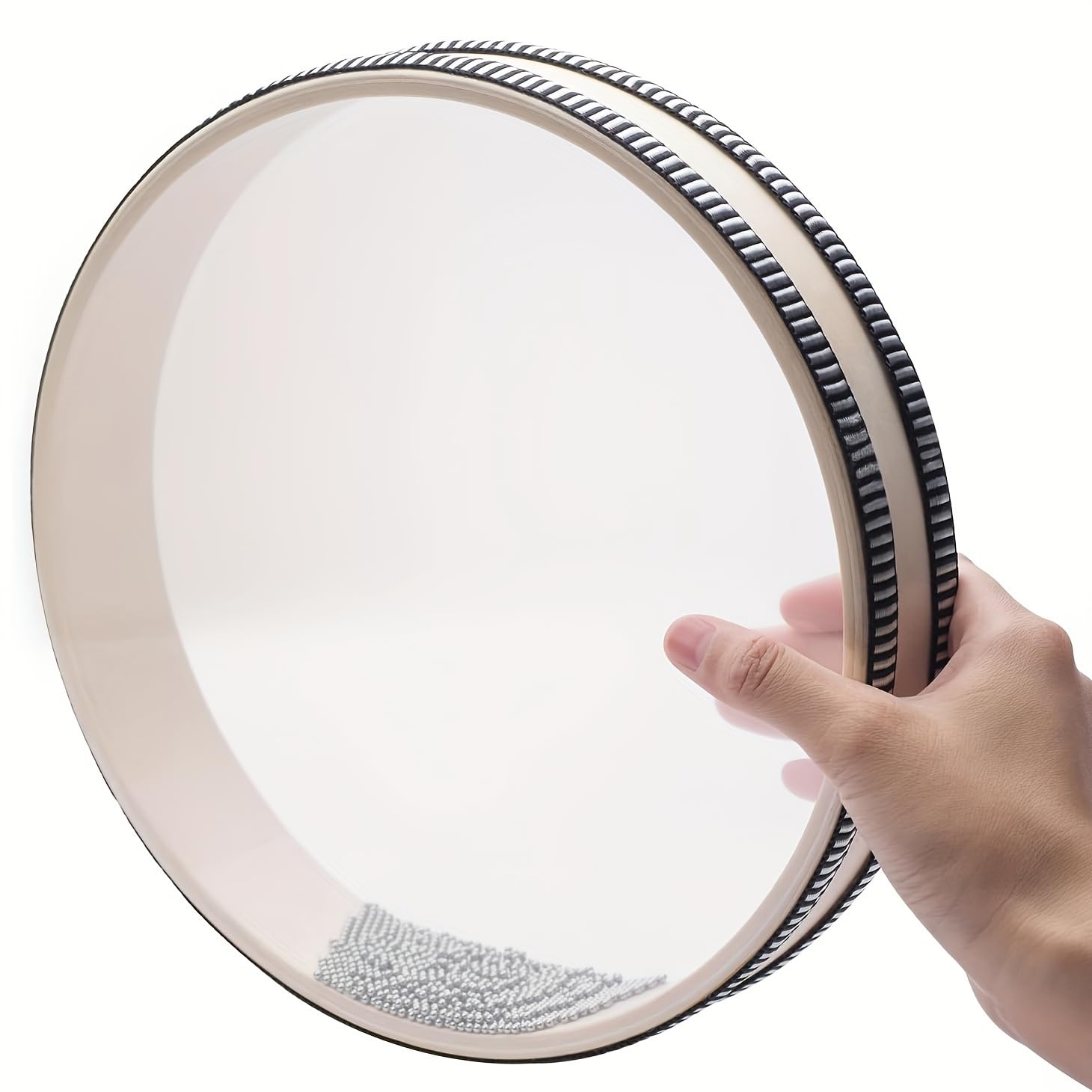 10 Inch Ocean Drum,Sea Wave Drum For Meditation & Relaxation, Natural Color Rain Drumfor Stress Relief, Musical Sound Healing In