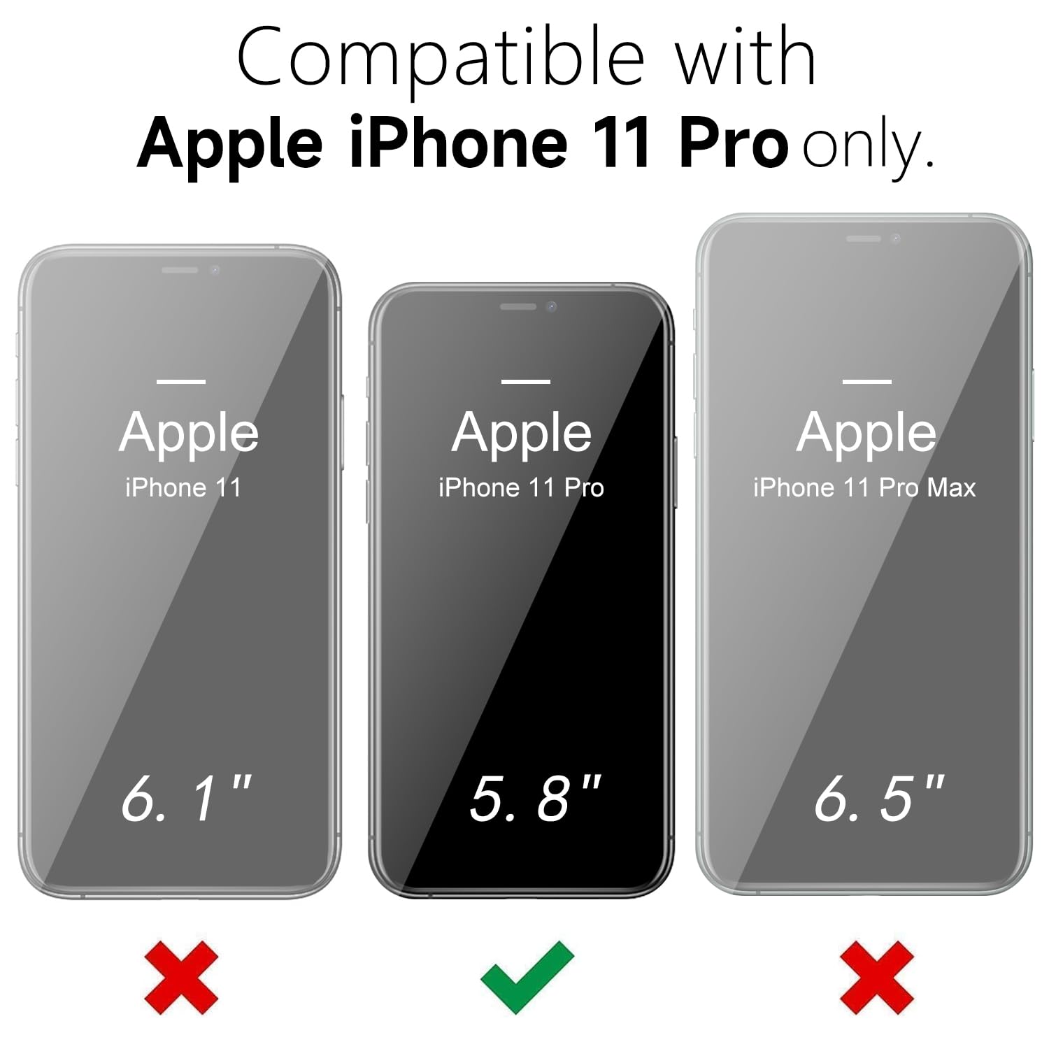 Oakxco For Iphone 11 Pro Phone Case Liquid Silicone, Thin Slim Soft Rubber Gel Tpu Plain Simple Cover For Women Girl Cute, Matte