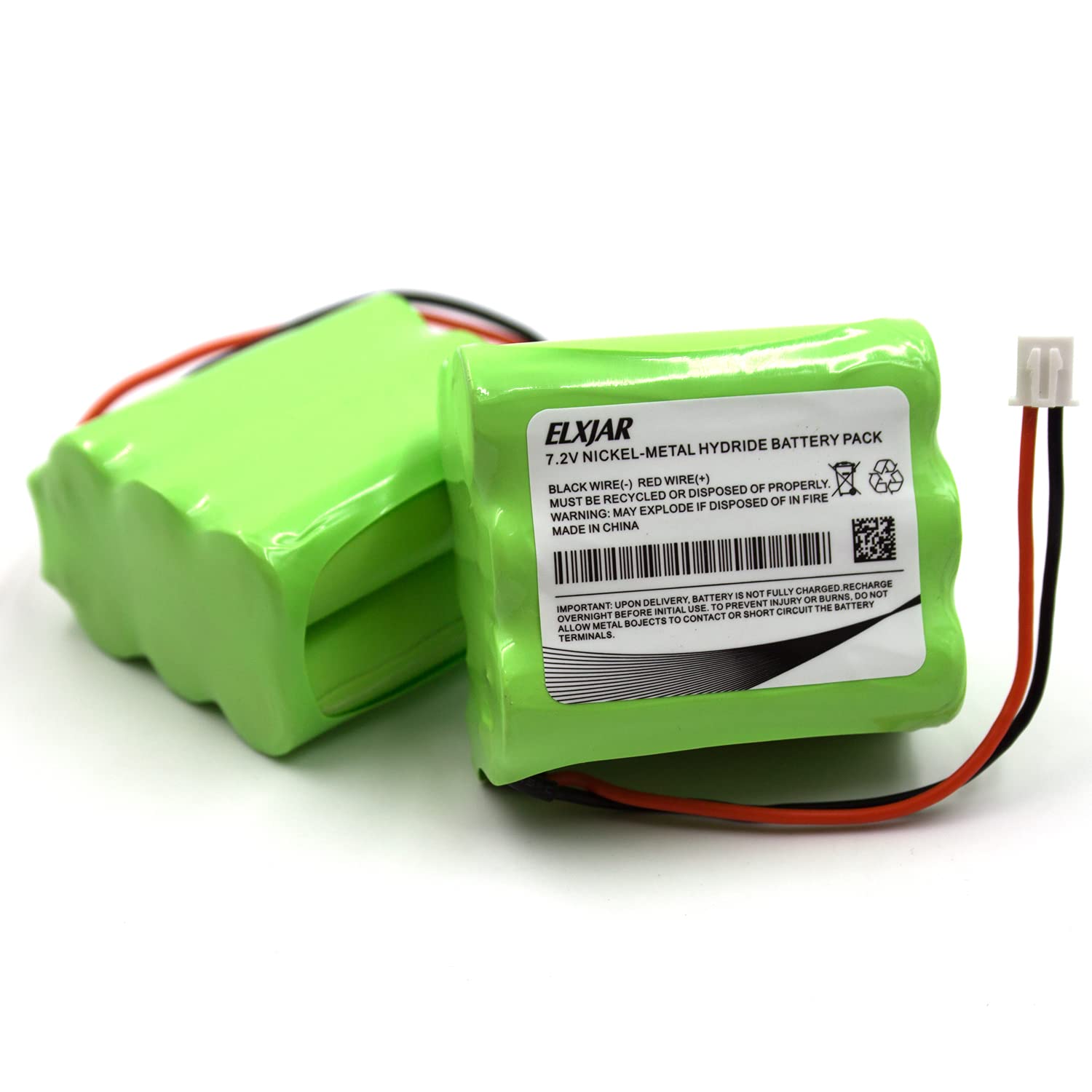 (2 Pack) 7.2V Ni Mh Battery Compatible With 2Gig Batt1X, Batt2X, Batt1, Gc2 2Gig Cntrl2, 2Gig Cp2, Gckit311, 228844 Go Control P