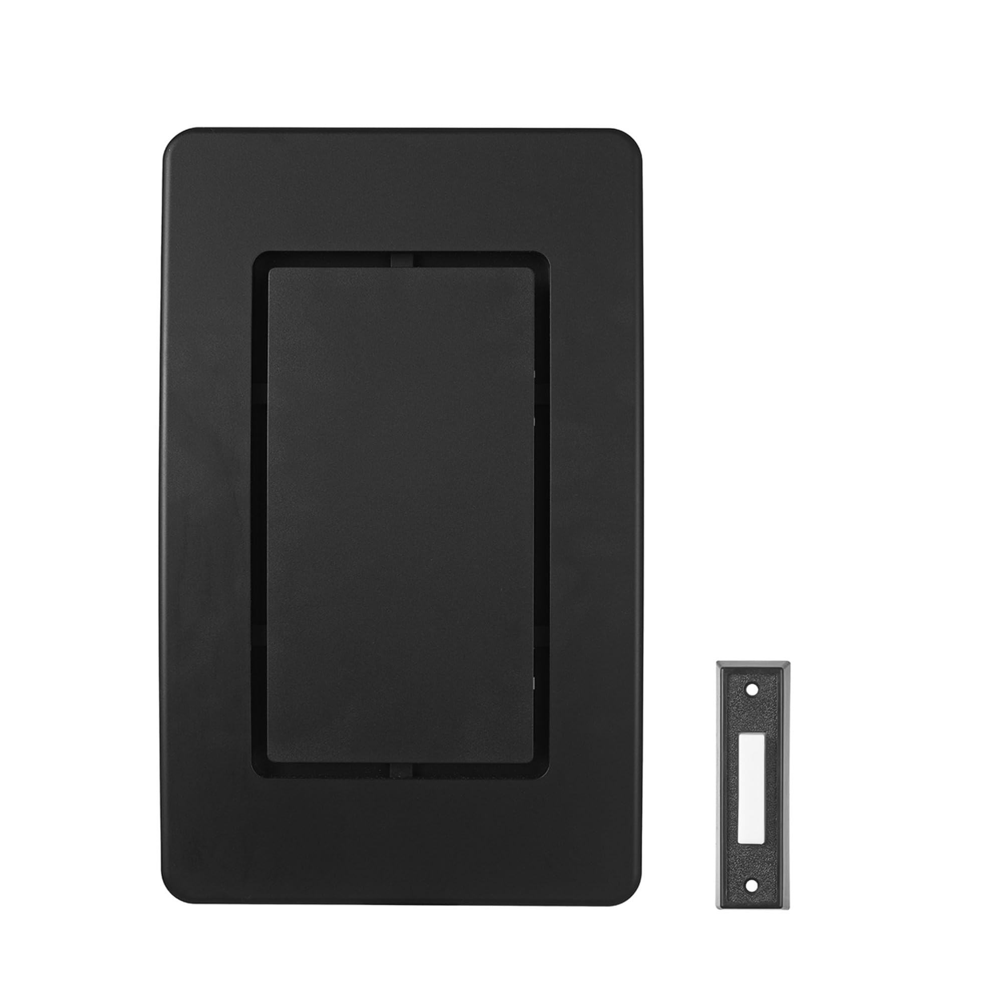 Heath Zenith Wired Mechanical Doorbell Chime Kit, Black, Plastic, Lighted, 2 Melodies, Home Improvement, Porch, Outdoor, House