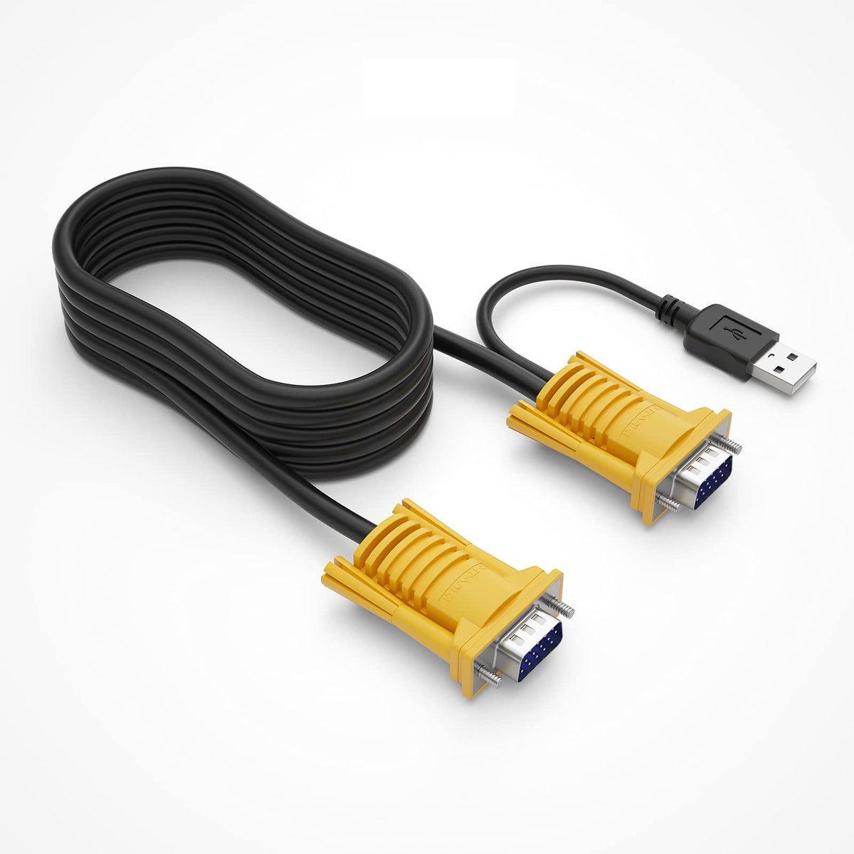 Mt Viki 2 In 1 Usb Vga Kvm Cable 5M (16Ft) For Usb Kvm Switch Vga