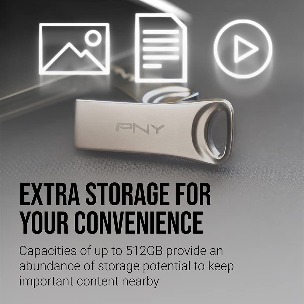 Pny 128Gb Elite X Usb 3.2 Flash Drive   220Mb/S, Durable Premium Metal Housing, For Storing, Sharing, And Protecting Important C