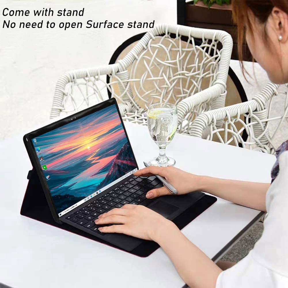 Xisiciao Microsoft Surface Pro 8 Protective Case With Stand, 13 Inch Ultral Thin Lightweight Business Portfolio, Compatible With