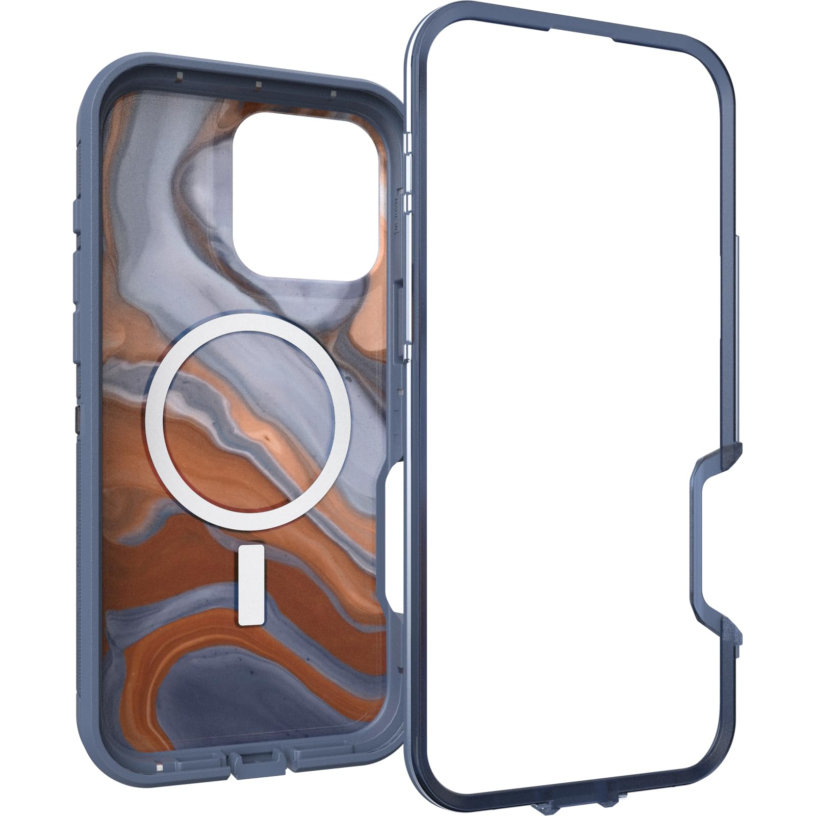 Otterbox Iphone 16 Pro Max Defender Series Xt Clear Case   High Desert Marble